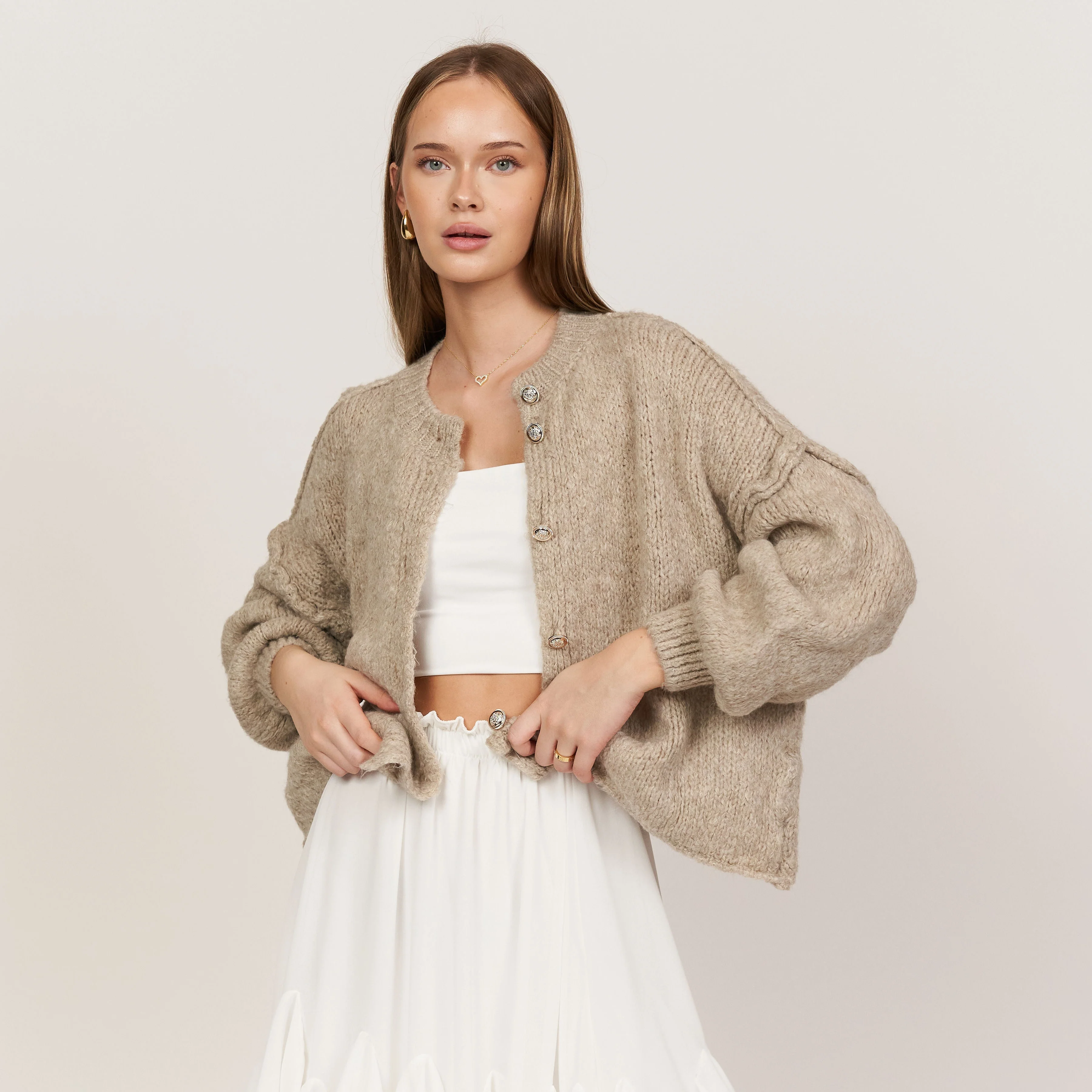 3er Pack Oversized Cardigan Short "CozyGlam" - Image 4