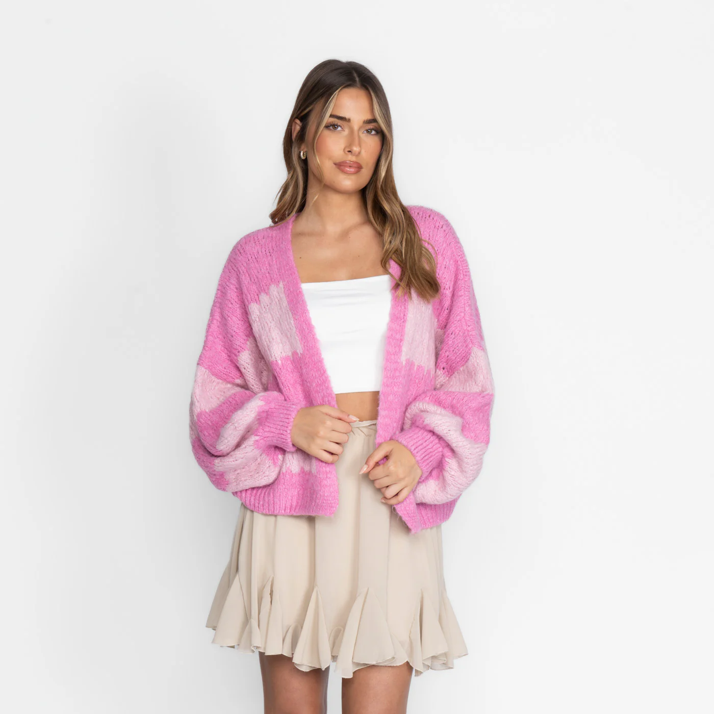 Bold Stripes Oversized Cardigan - Image 11