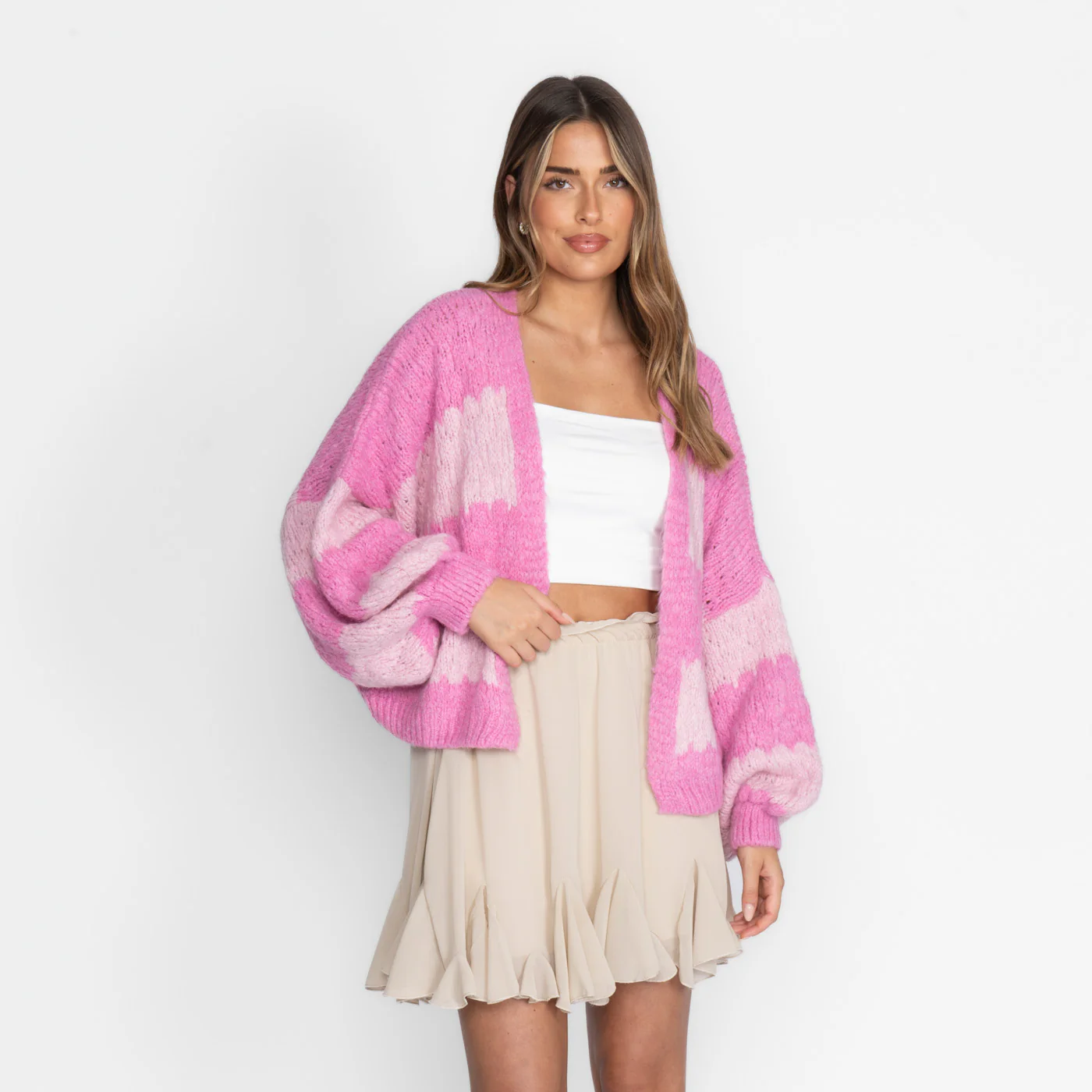 Bold Stripes Oversized Cardigan - Image 12