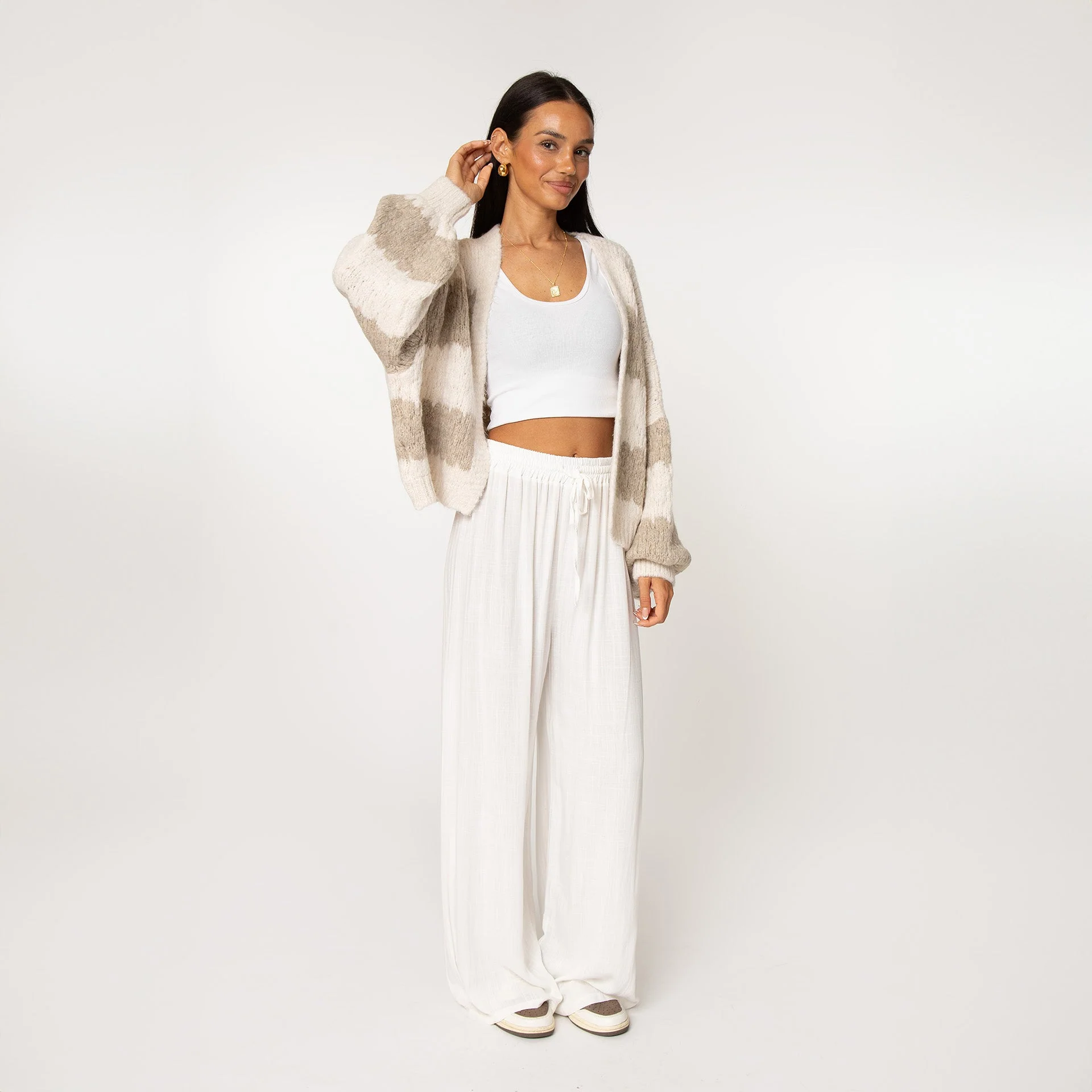 Bold Stripes Oversized Cardigan - Image 17