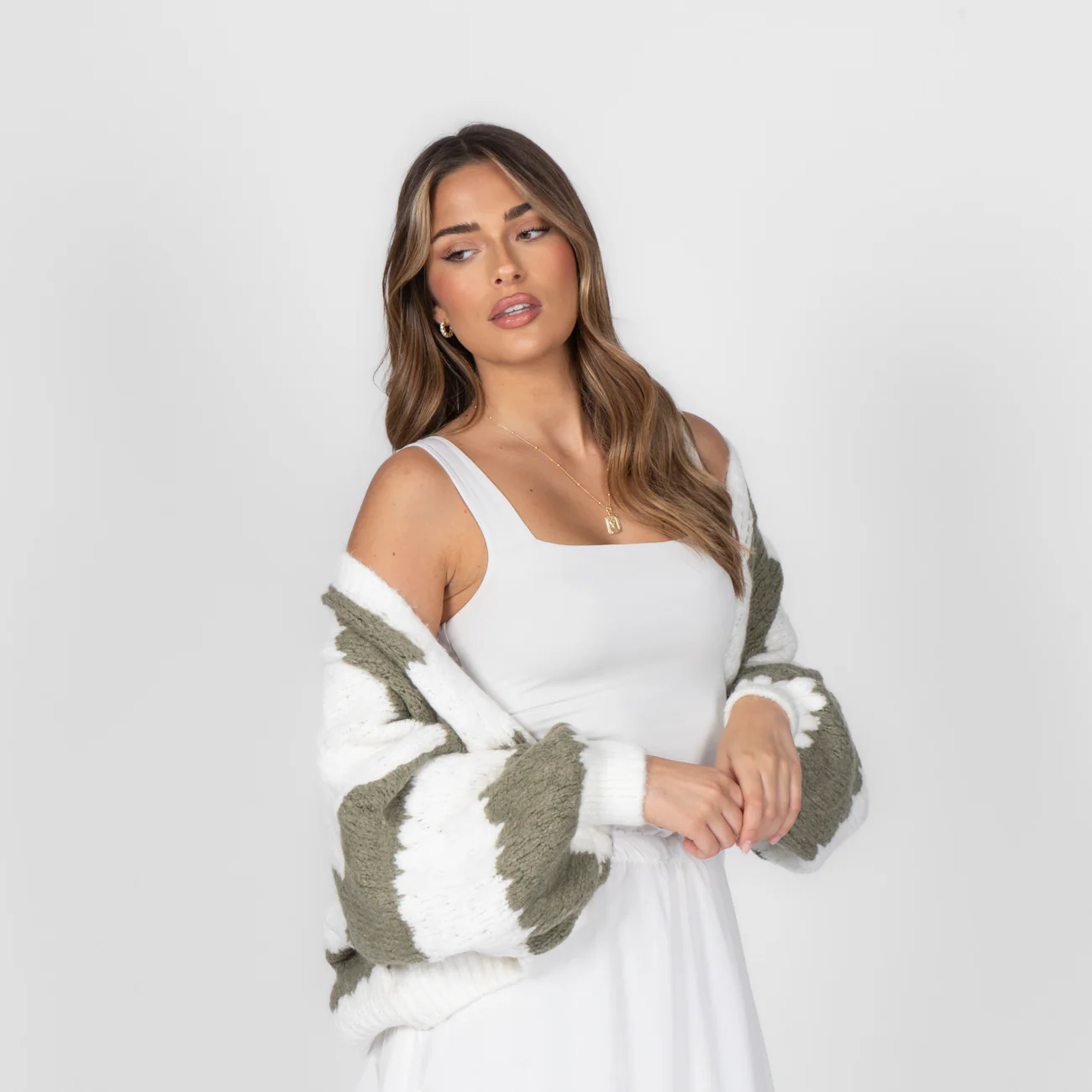 Bold Stripes Oversized Cardigan - Image 19