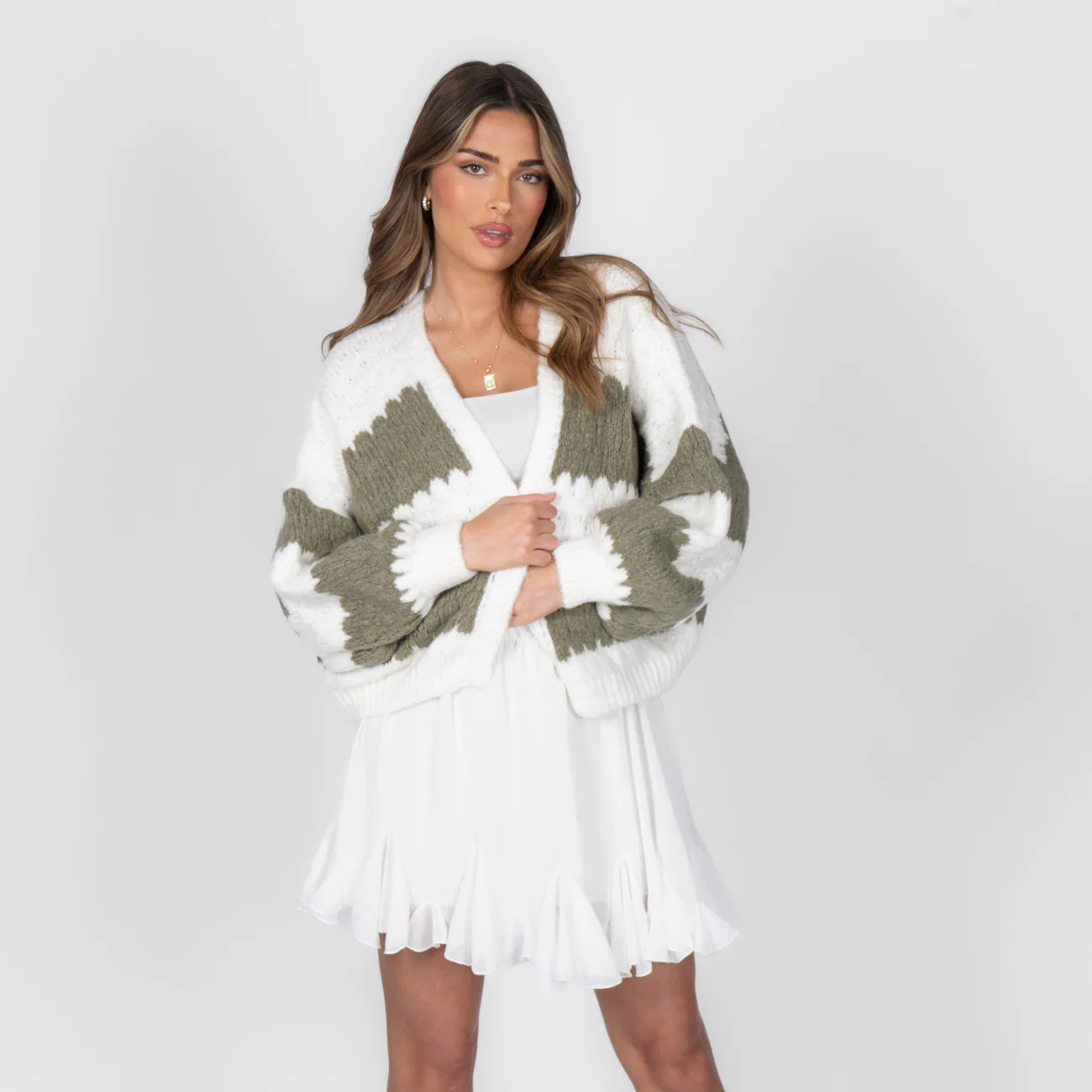 Bold Stripes Oversized Cardigan - Image 20