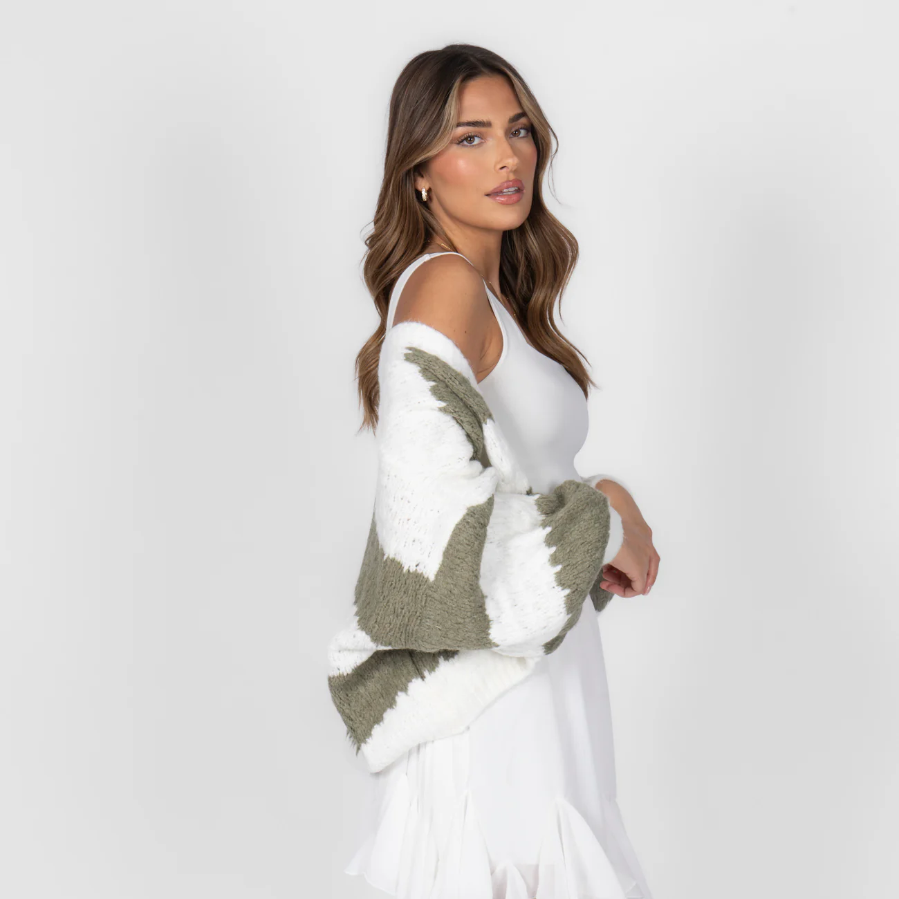 Bold Stripes Oversized Cardigan - Image 21