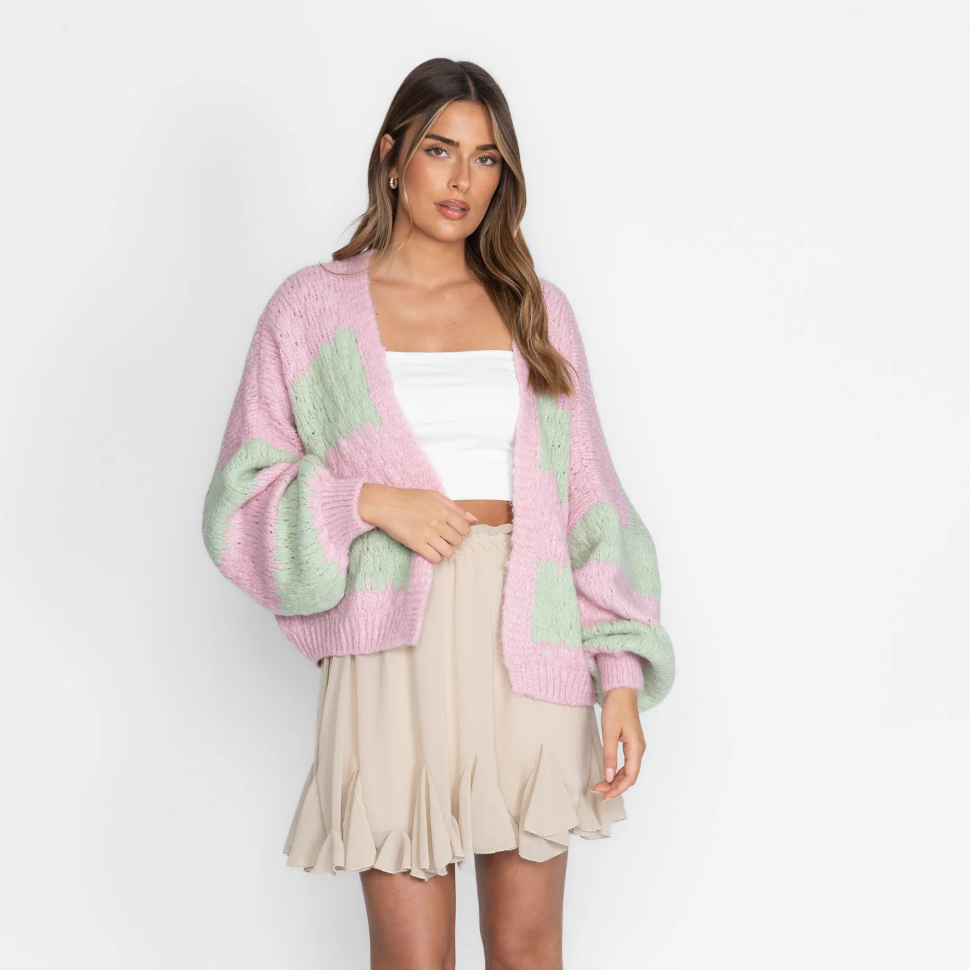 Bold Stripes Oversized Cardigan - Image 22