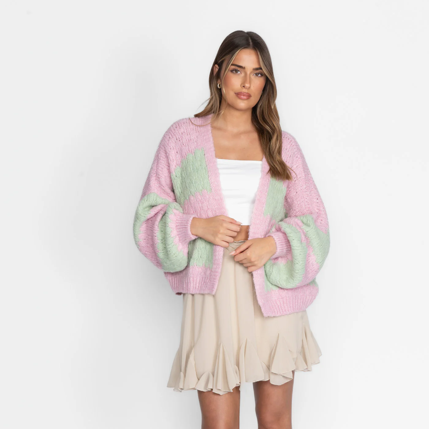 Bold Stripes Oversized Cardigan - Image 23