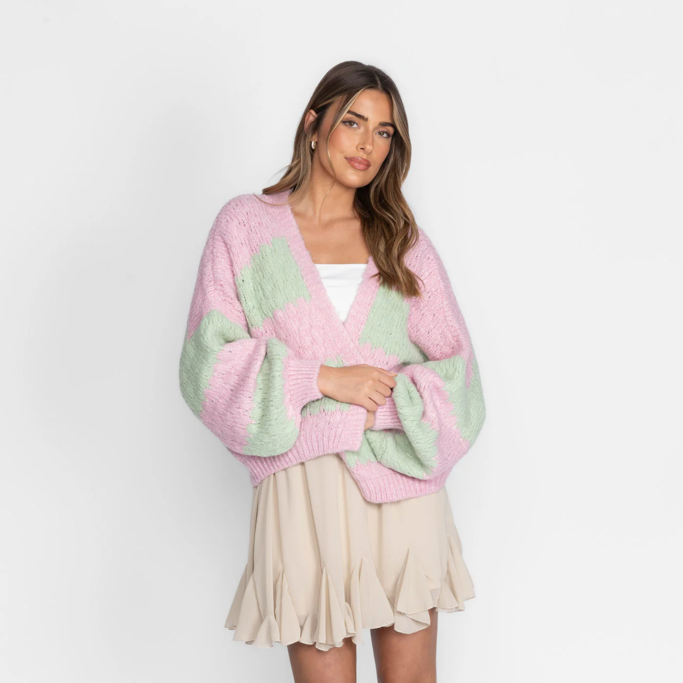 Bold Stripes Oversized Cardigan - Image 24