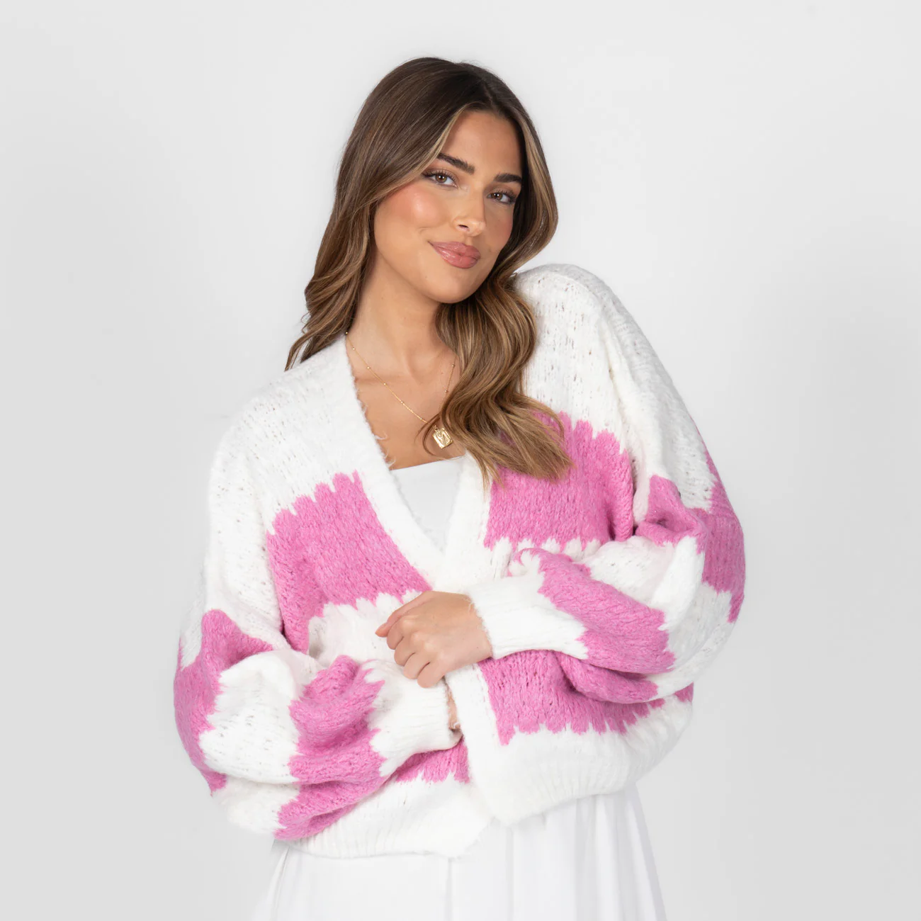 Bold Stripes Oversized Cardigan - Image 25