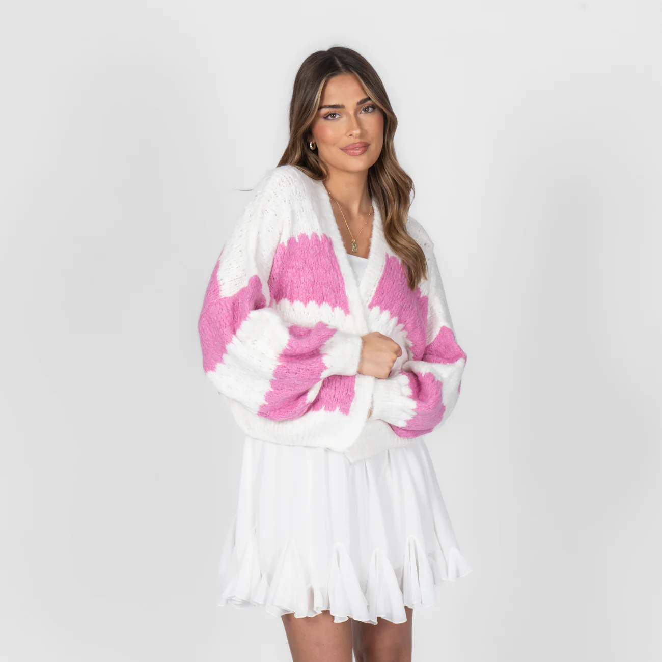 Bold Stripes Oversized Cardigan - Image 28