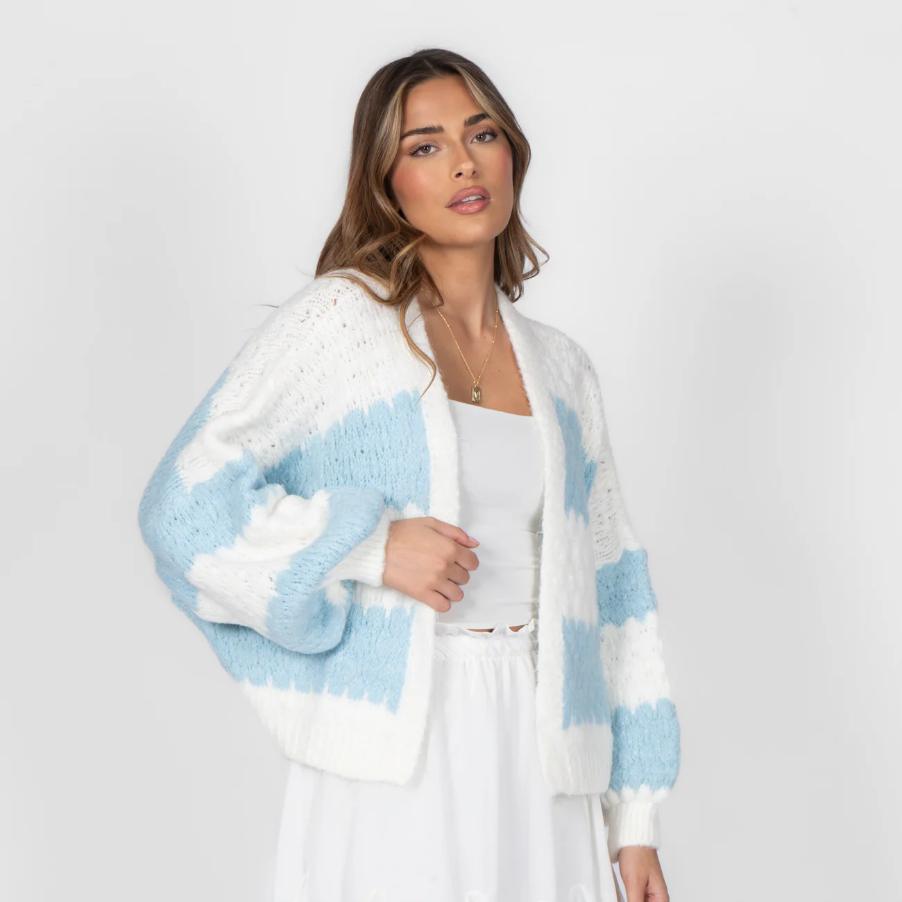Bold Stripes Oversized Cardigan - Image 29