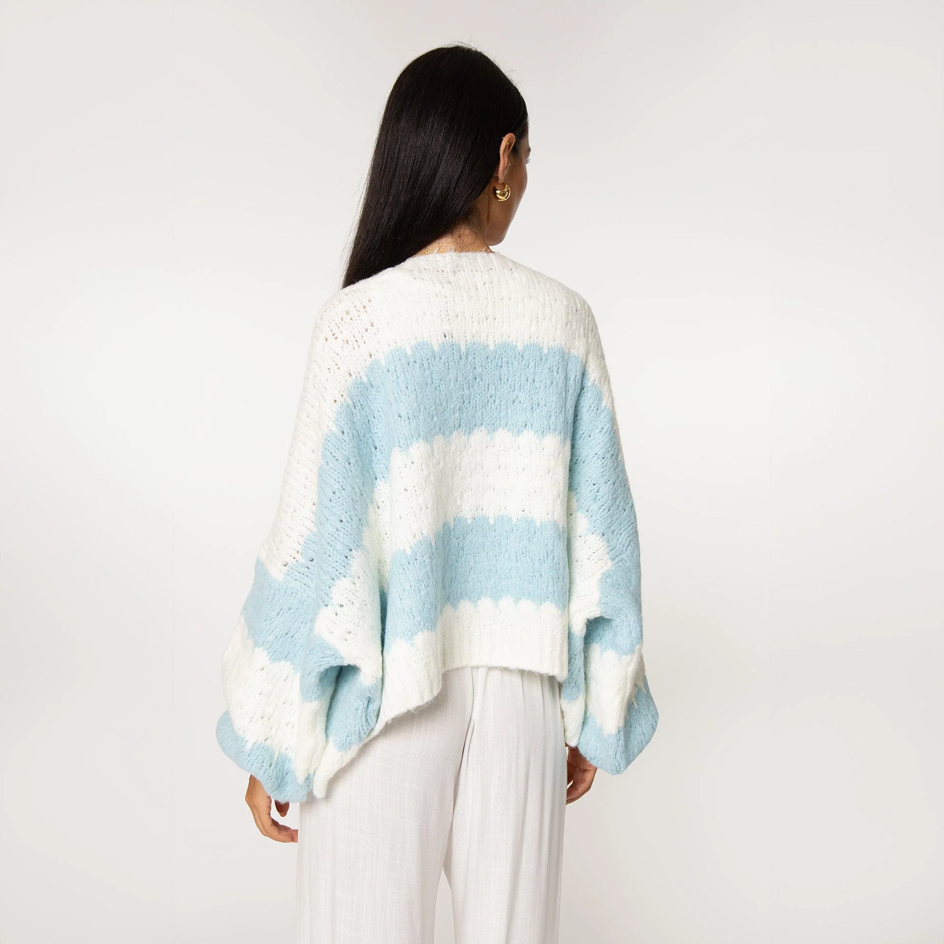 Bold Stripes Oversized Cardigan - Image 32