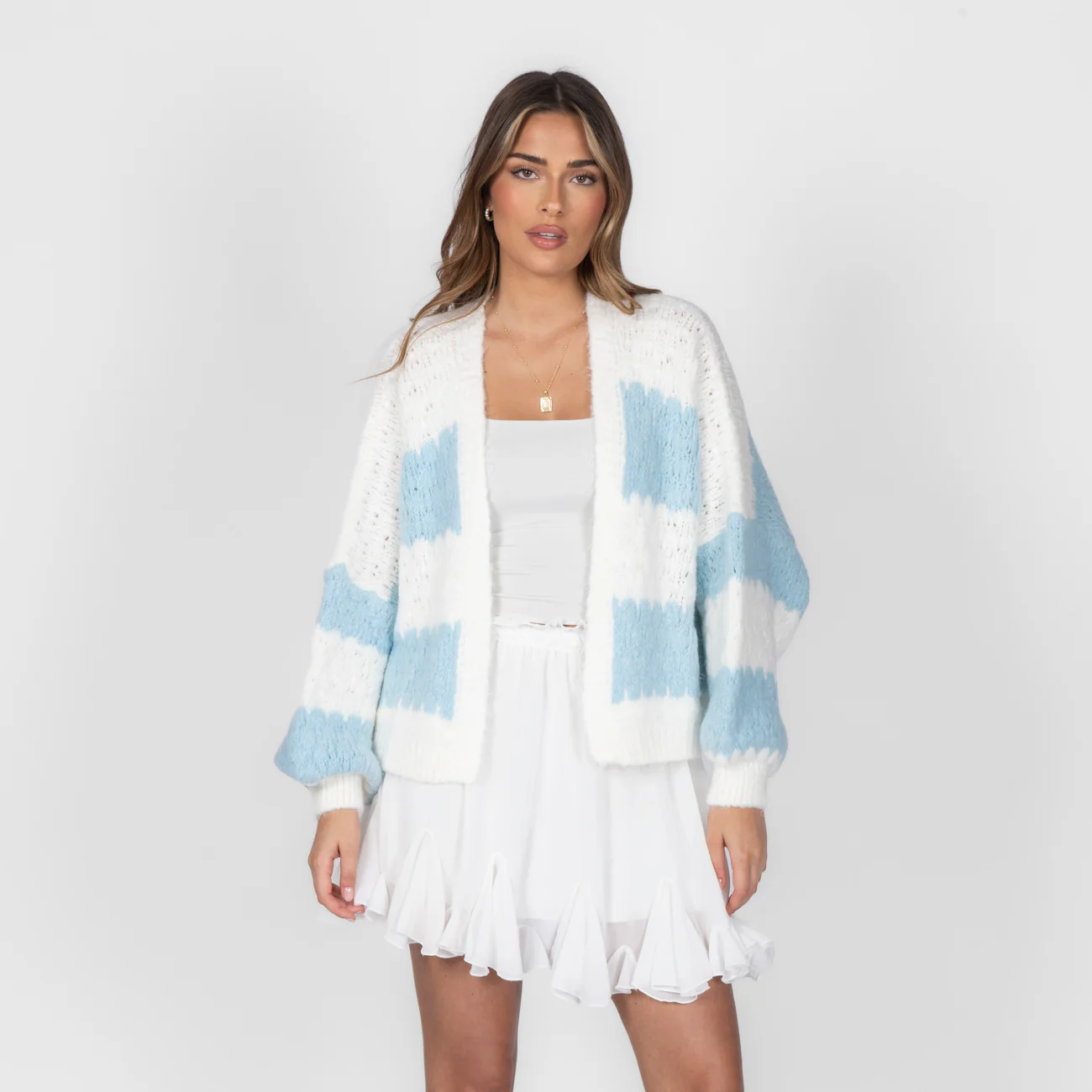 Bold Stripes Oversized Cardigan - Image 33