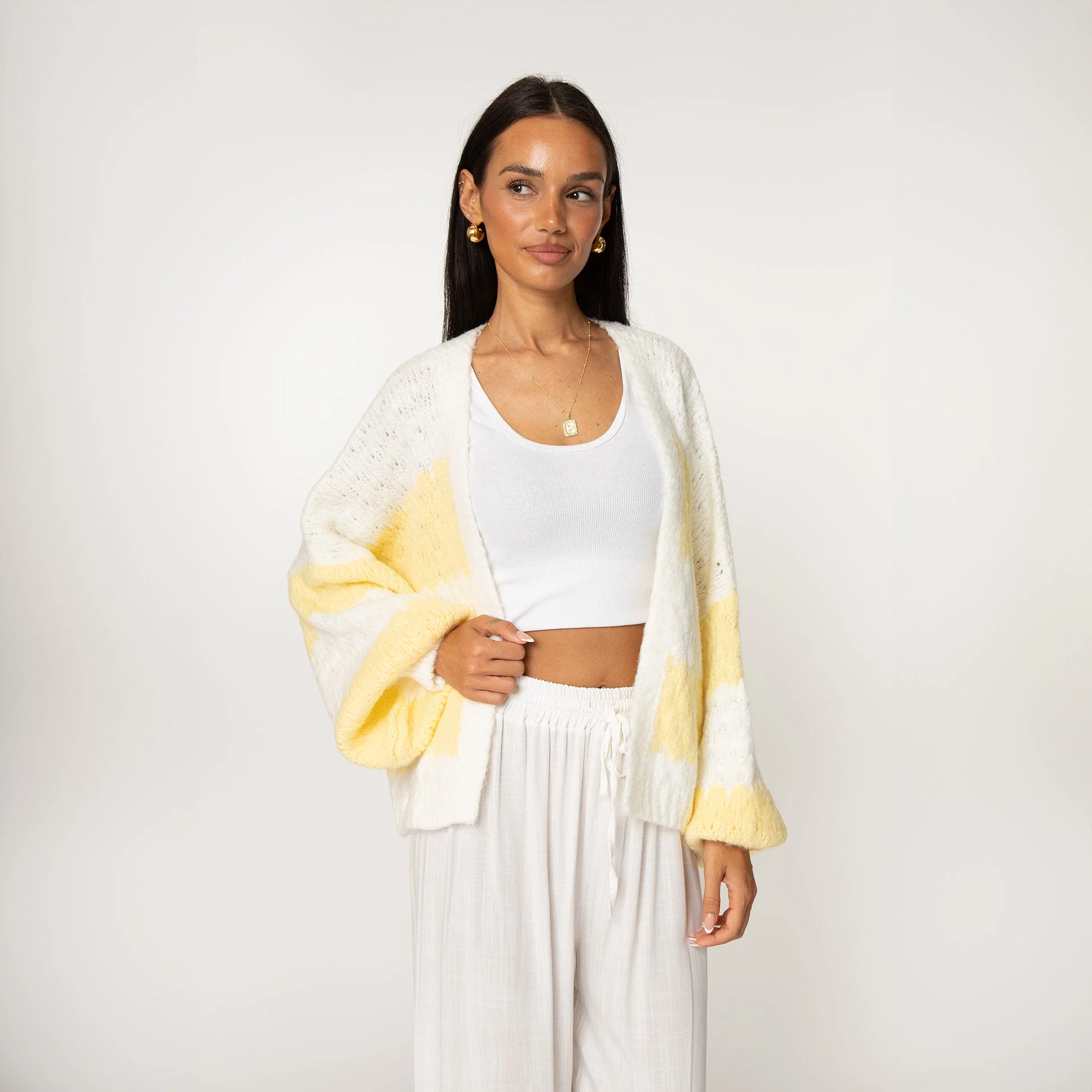 Bold Stripes Oversized Cardigan - Image 34