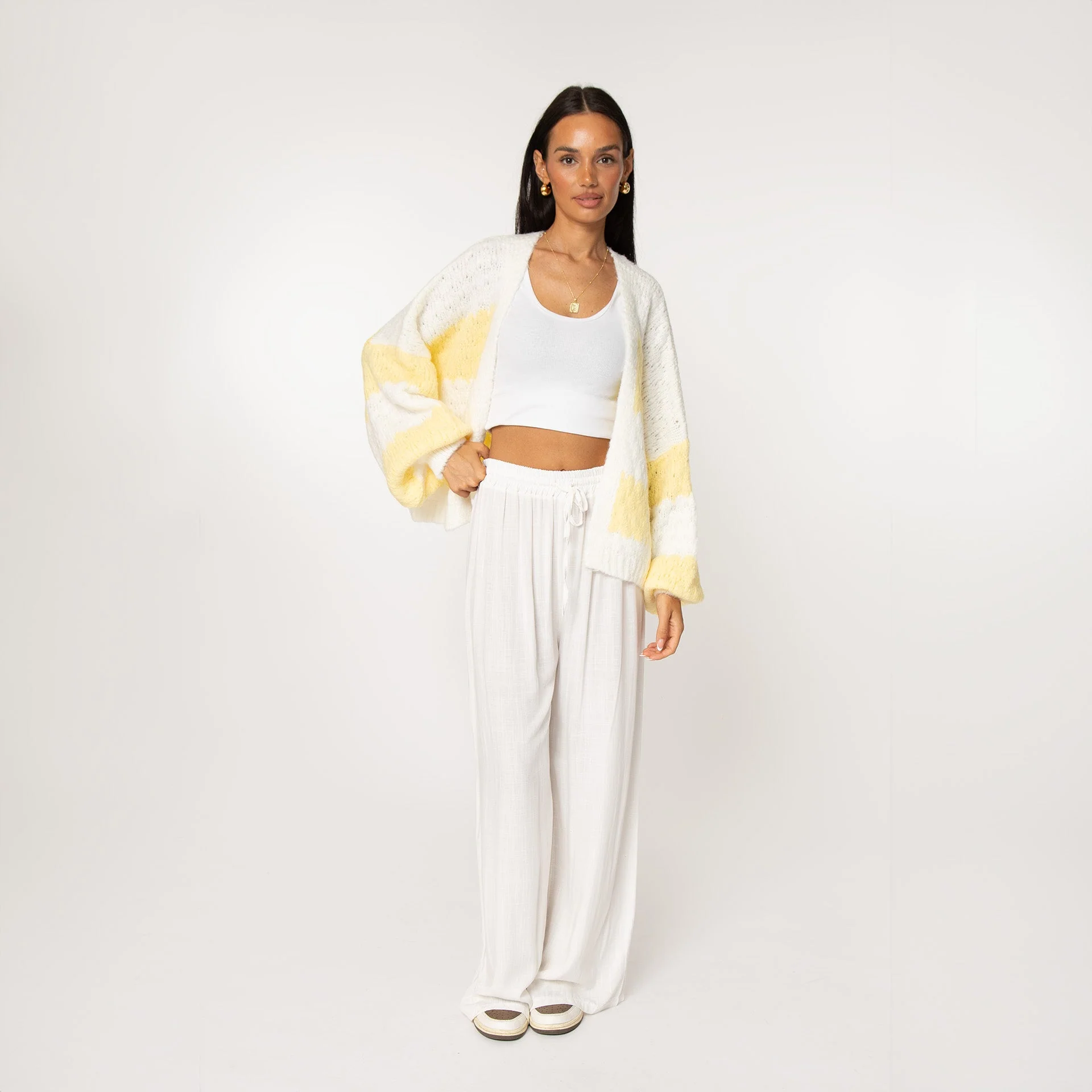 Bold Stripes Oversized Cardigan - Image 36