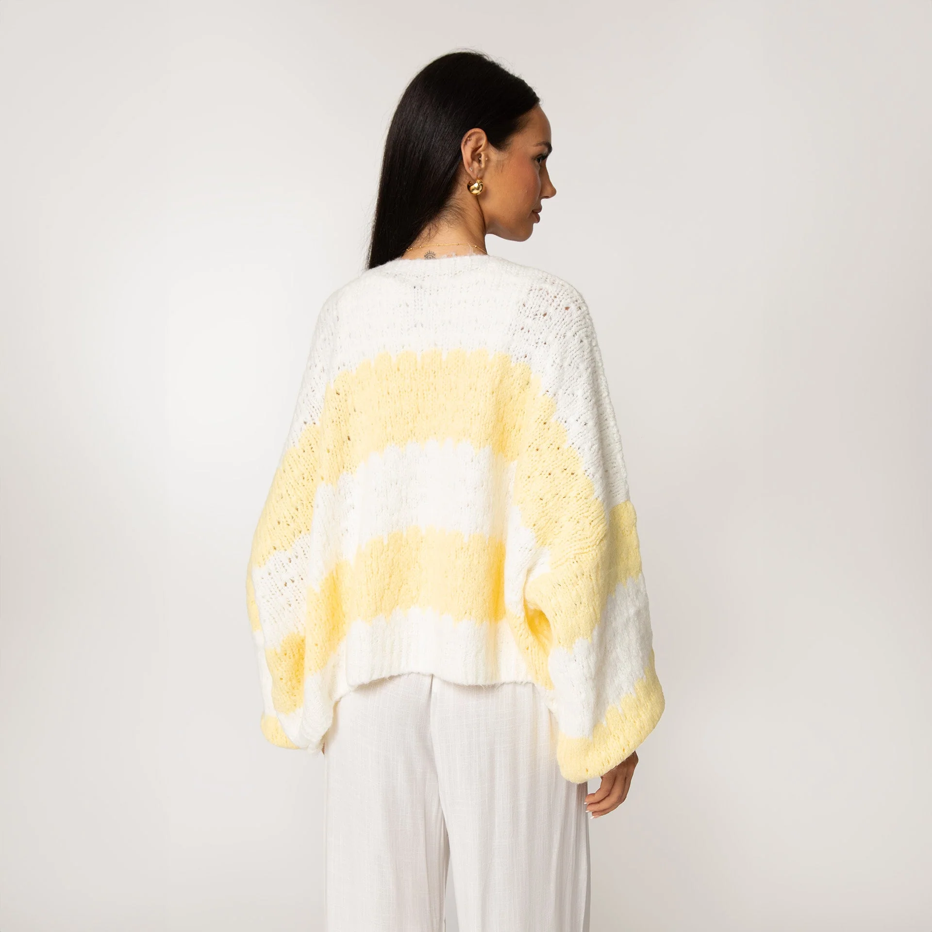 Bold Stripes Oversized Cardigan - Image 37