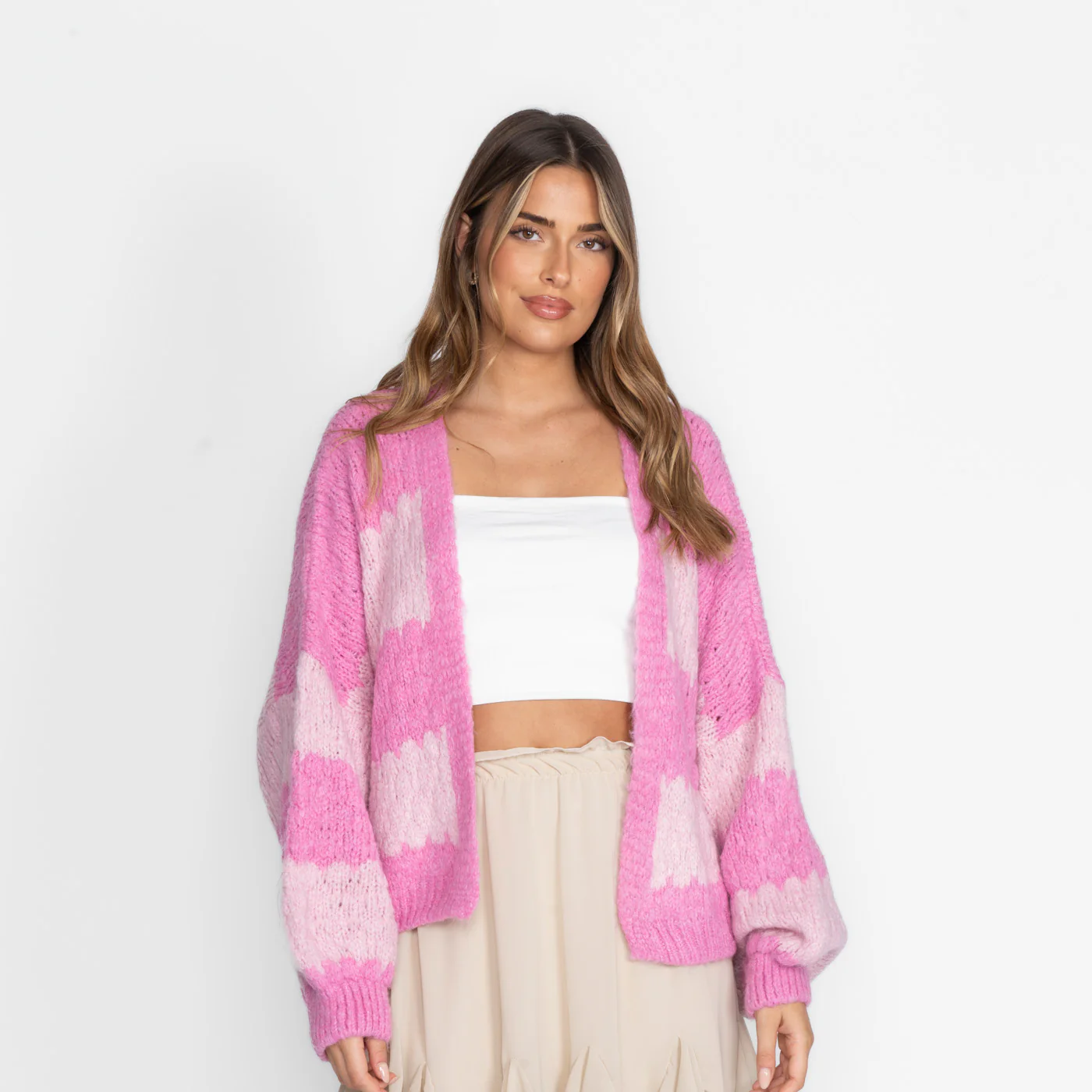 Bold Stripes Oversized Cardigan - Image 9