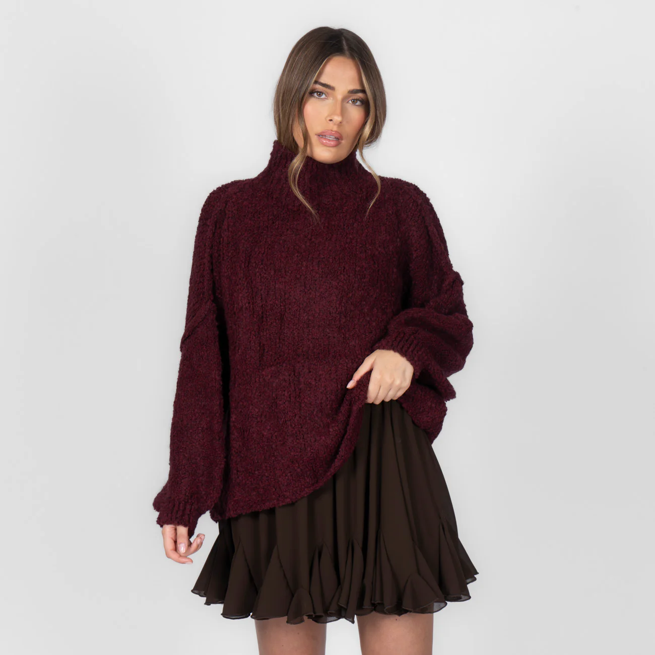 Bouclé Oversize Pullover "CasualCozy" - Image 32