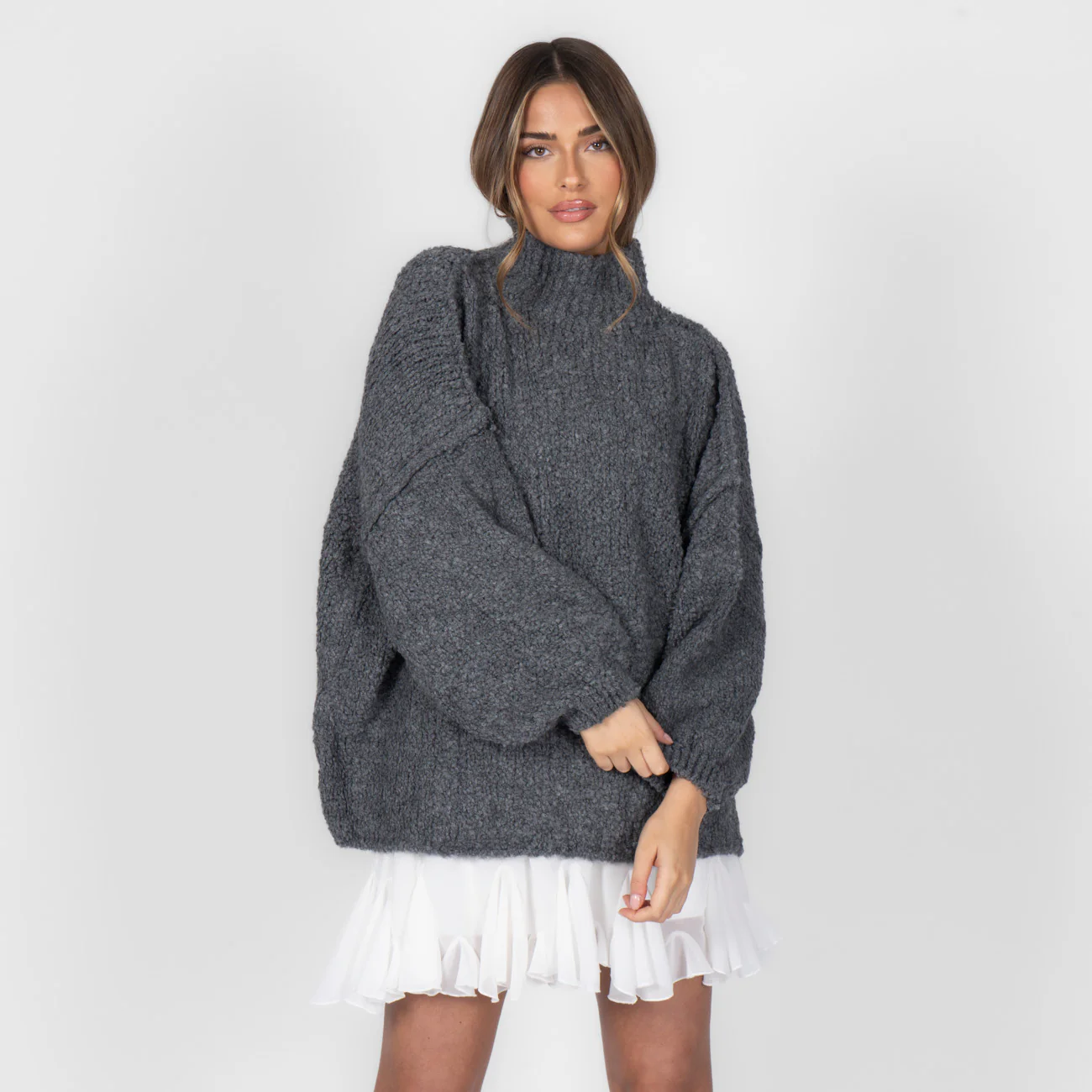 Bouclé Oversize Pullover "CasualCozy" - Image 41