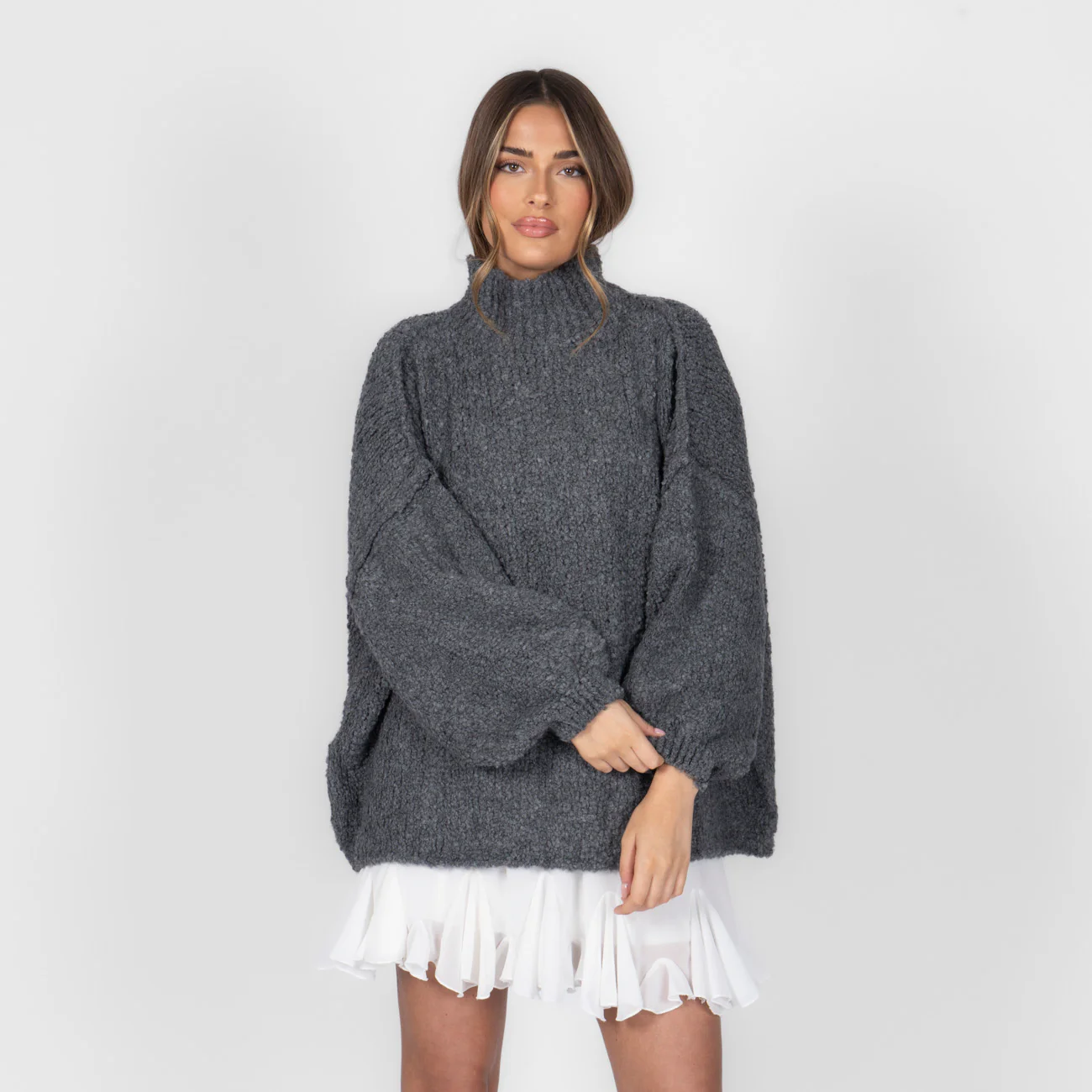 Bouclé Oversize Pullover "CasualCozy" - Image 42