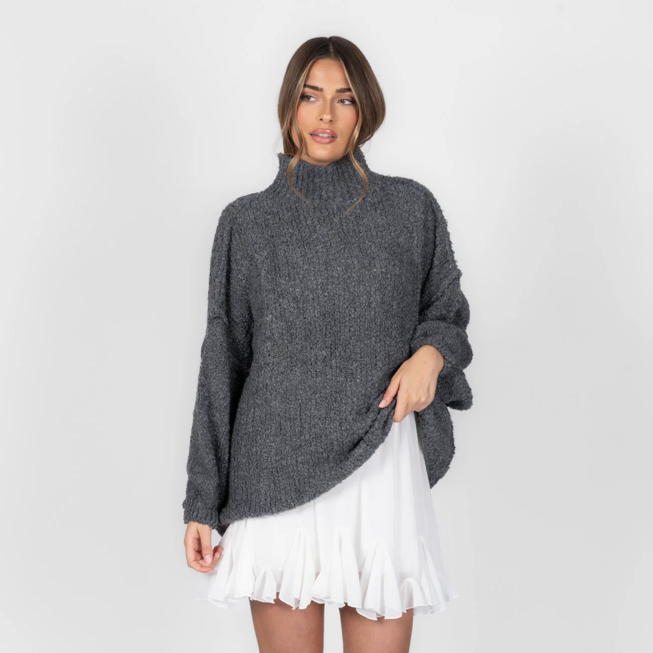 Bouclé Oversize Pullover "CasualCozy" - Image 43
