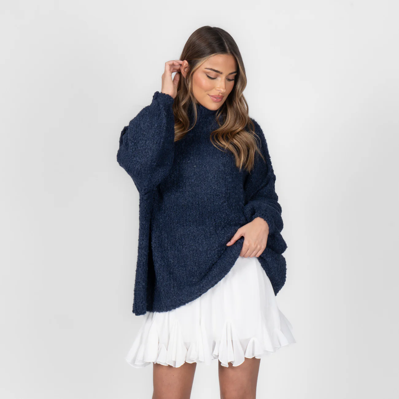 Bouclé Oversize Pullover "CasualCozy" - Image 56