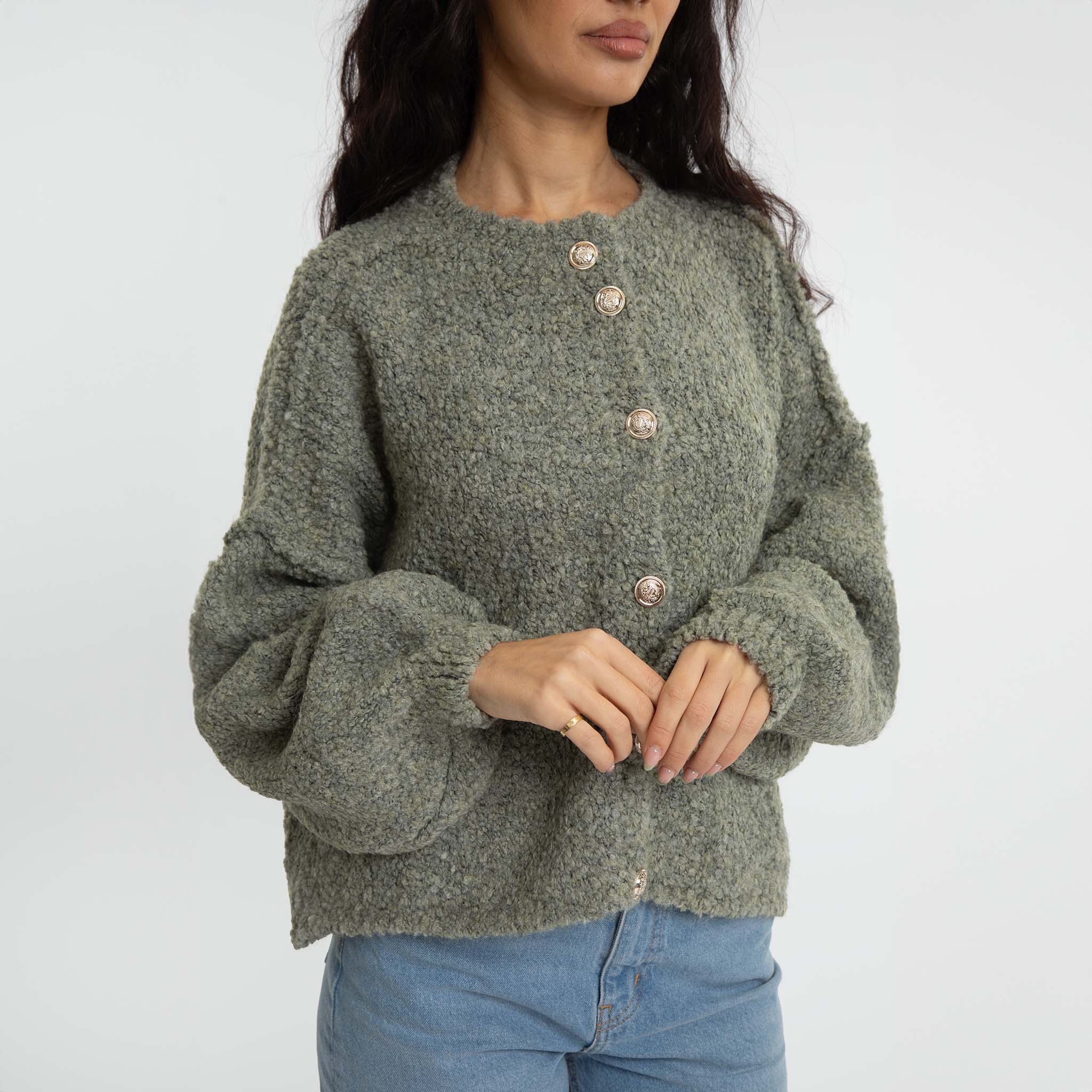 Bouclé Oversized Cardigan Short "CozyGlam" - Image 20
