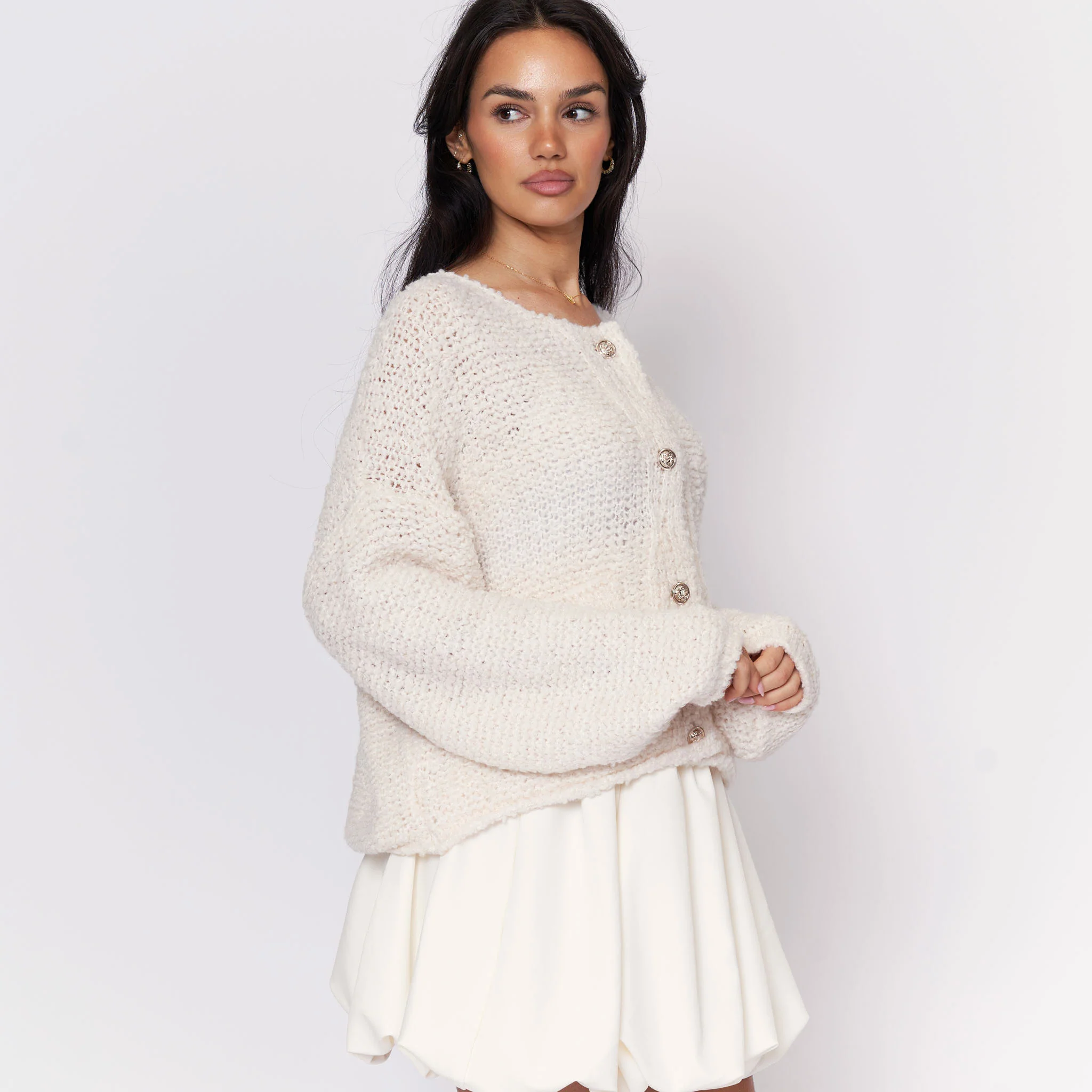 Cozy Bouclé Cardigan - Image 10