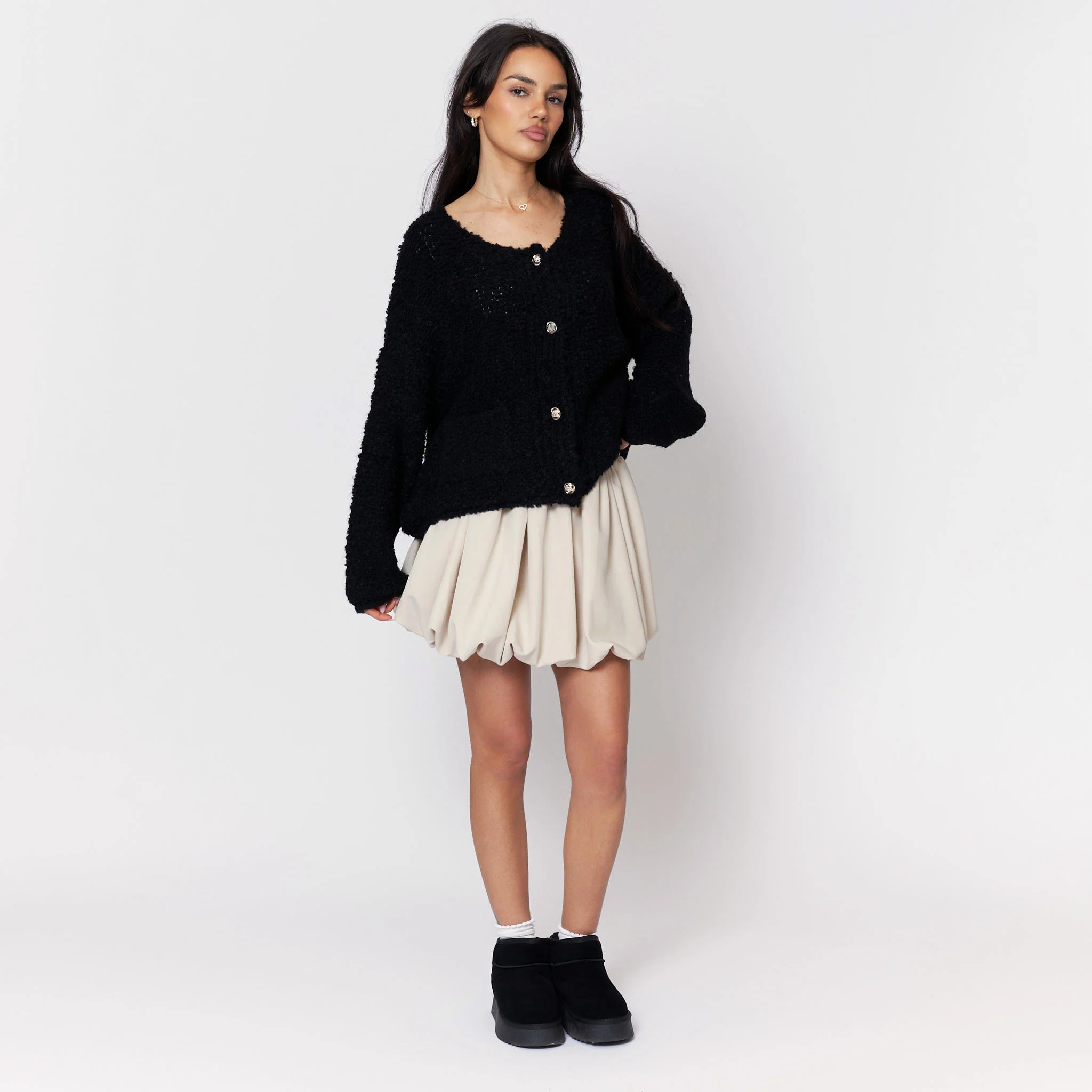 Cozy Bouclé Cardigan - Image 17