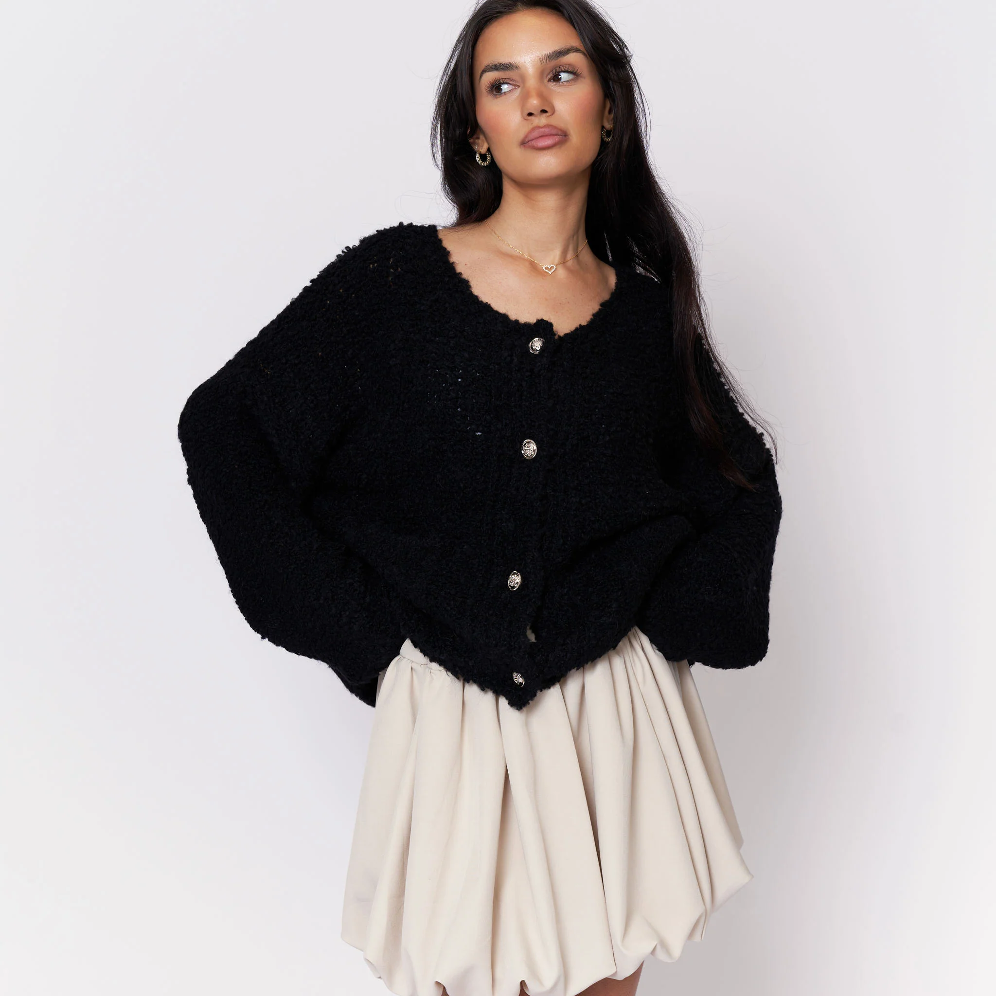 Cozy Bouclé Cardigan - Image 18