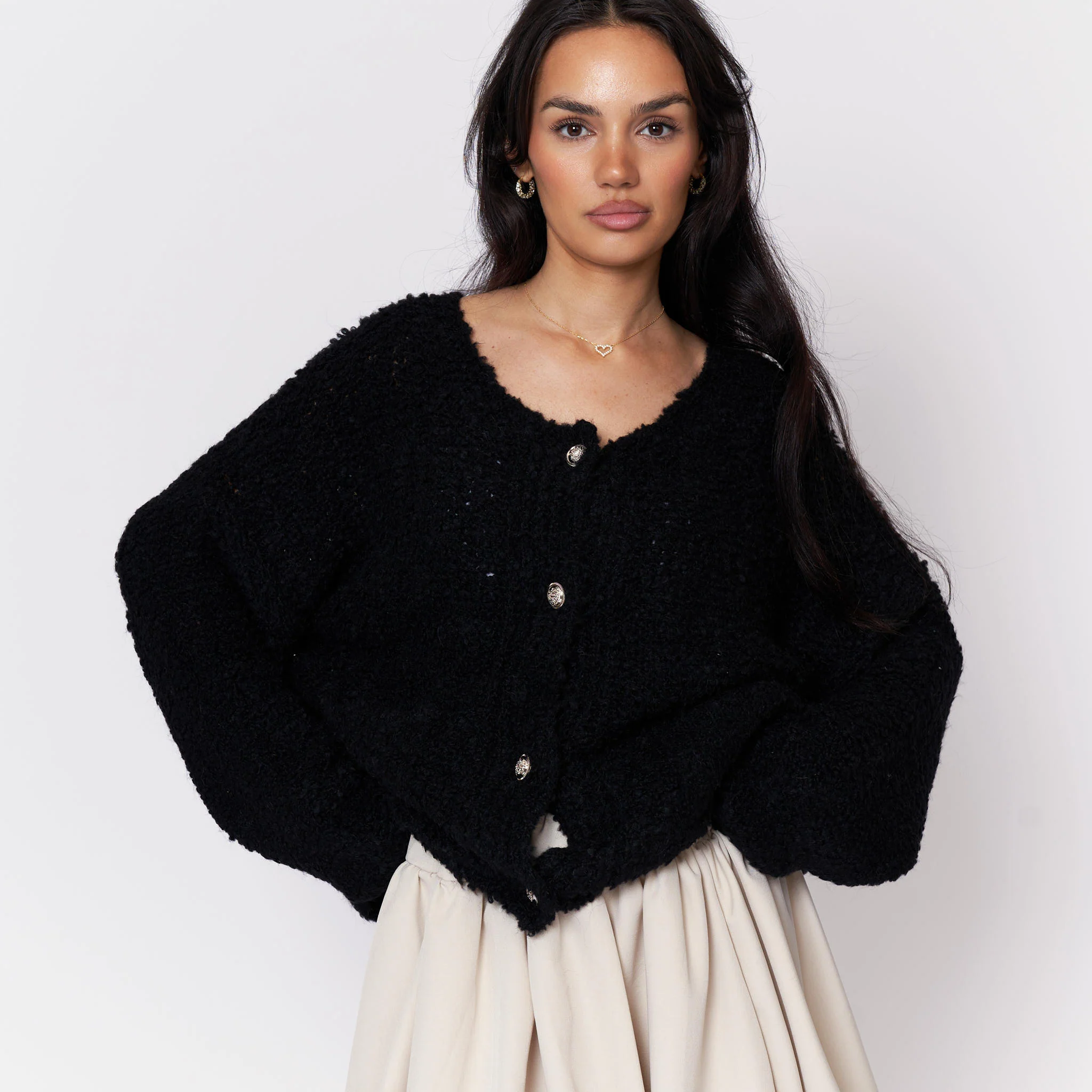 Cozy Bouclé Cardigan - Image 19