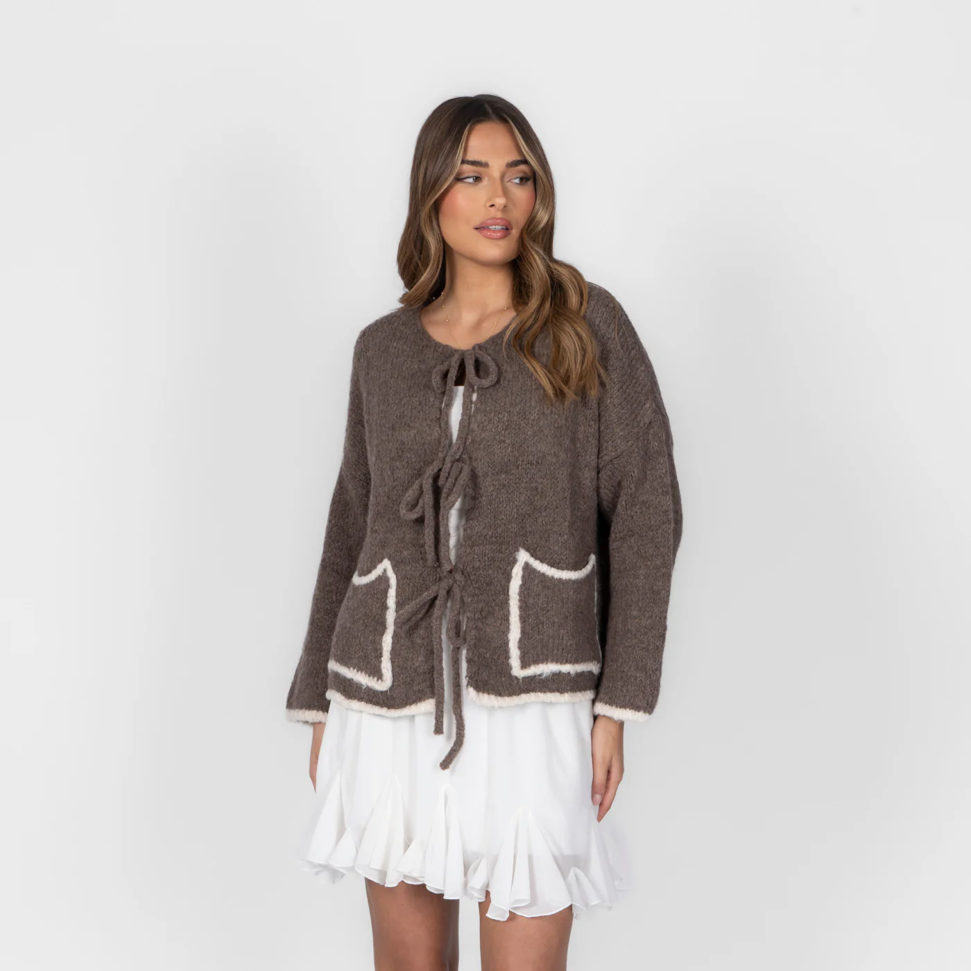 Cozy Bow Cardigan - Image 11