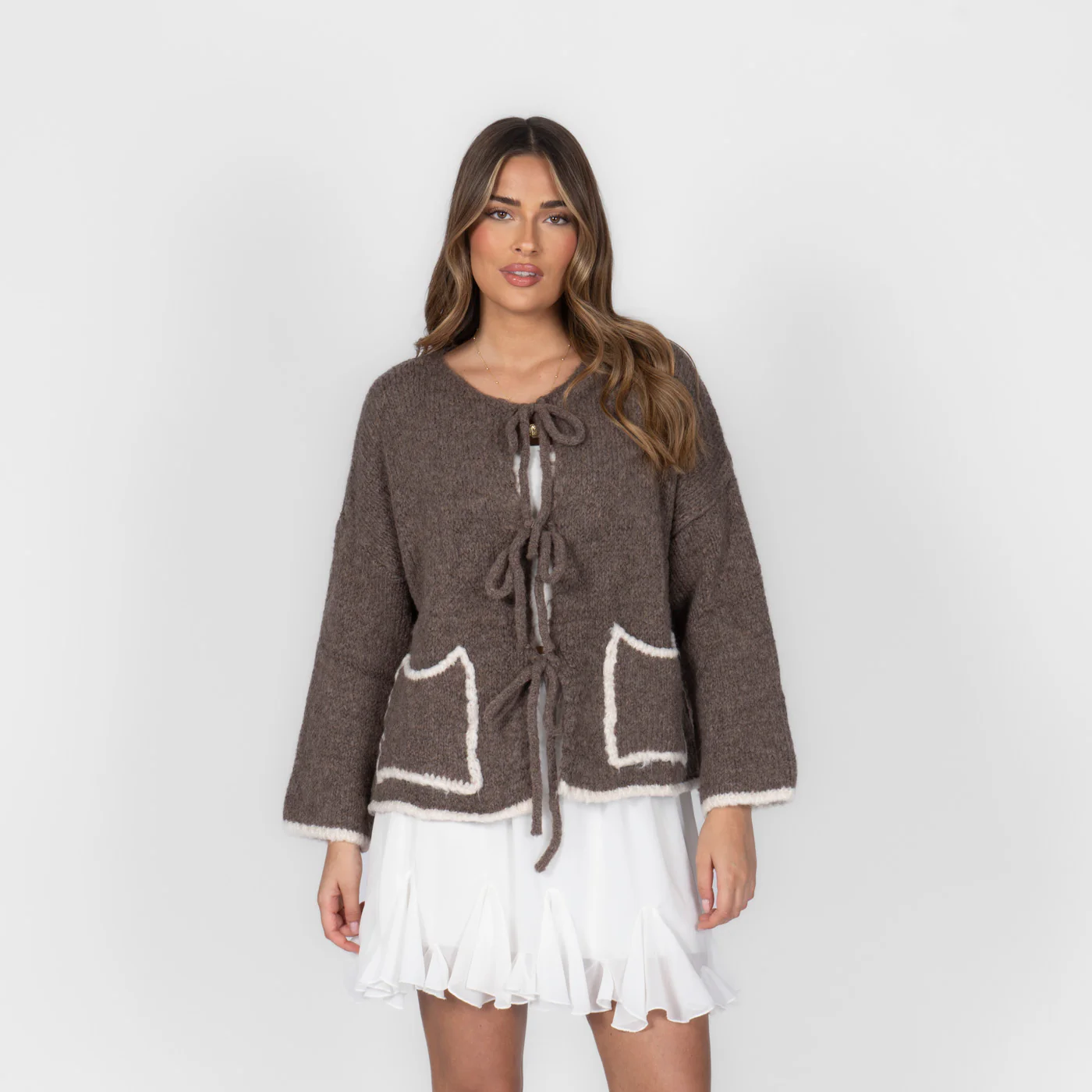 Cozy Bow Cardigan - Image 6