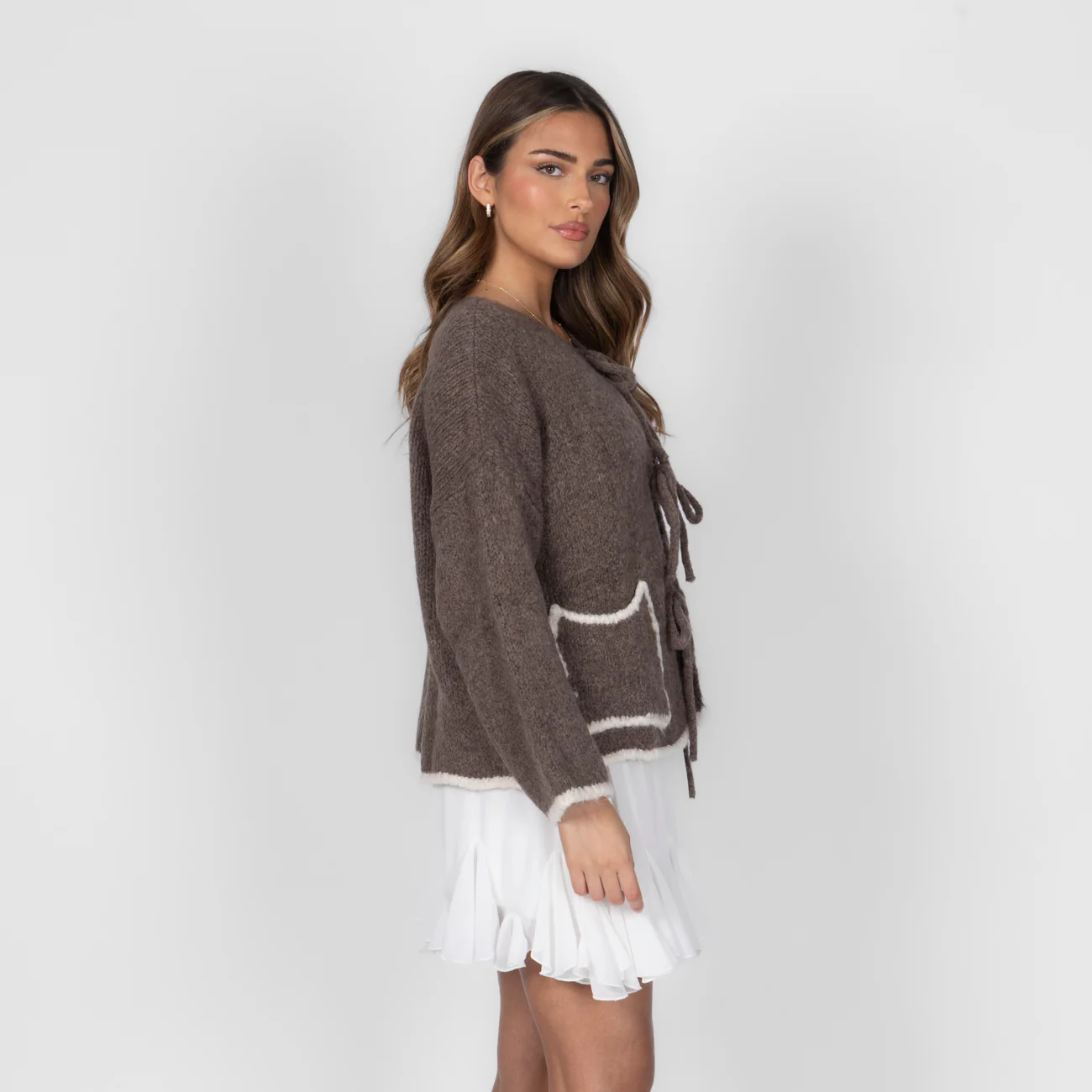 Cozy Bow Cardigan - Image 9