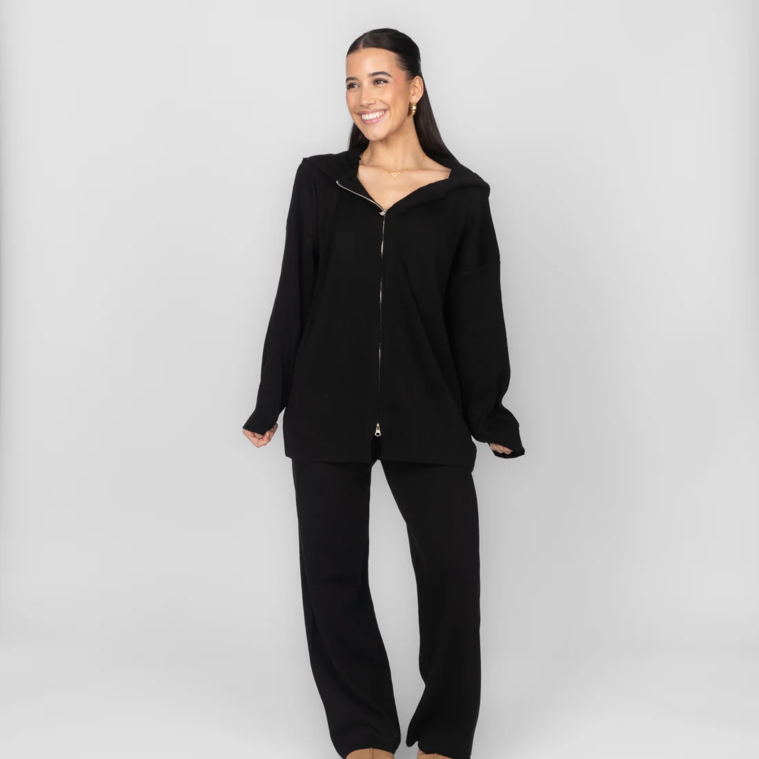 Cozy Strickjacke mit Zip - Image 18