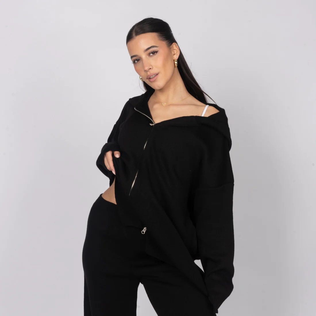 Cozy Strickjacke mit Zip - Image 19