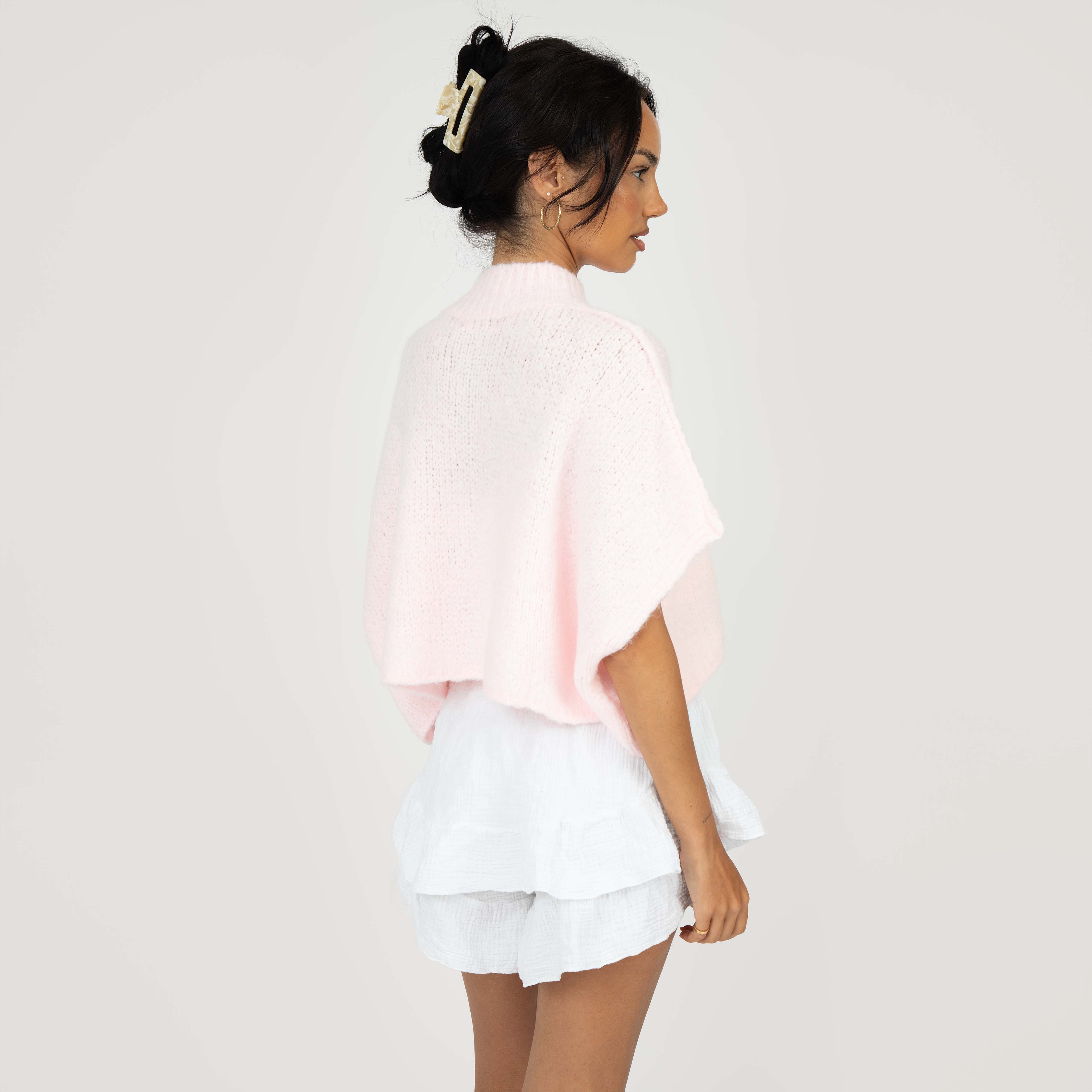 CozyGlam Crop Strickweste - Image 10