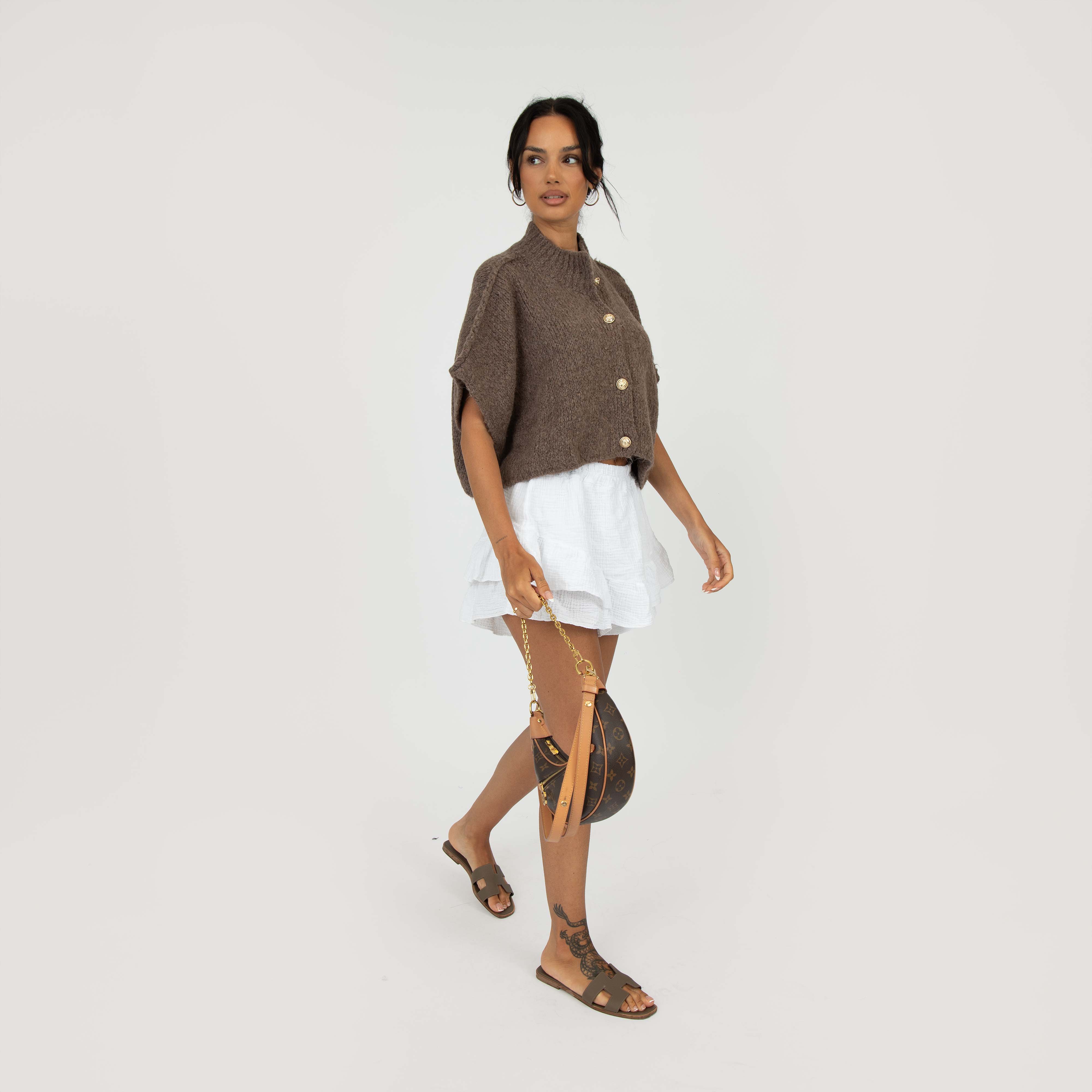 CozyGlam Crop Strickweste - Image 12