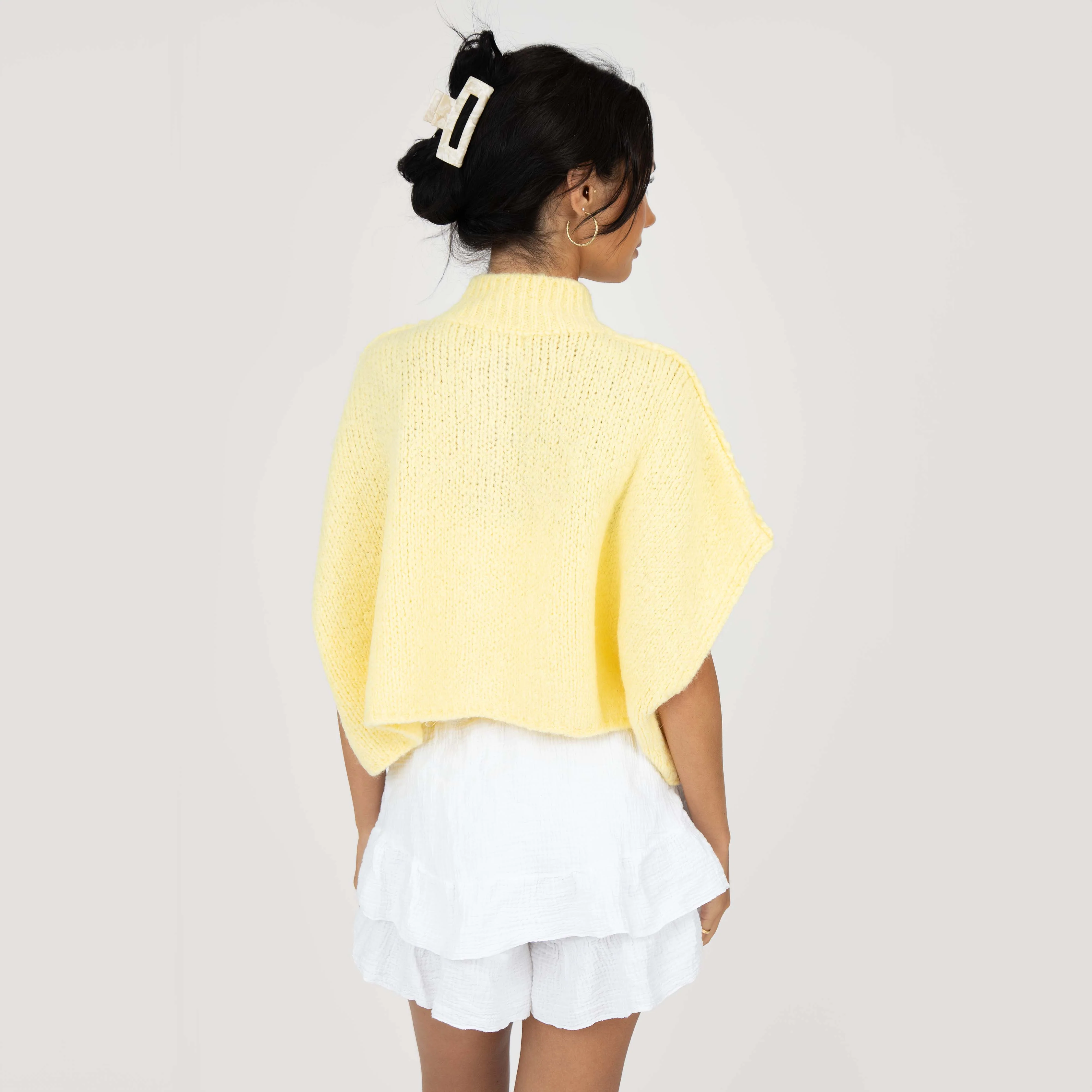 CozyGlam Crop Strickweste - Image 3