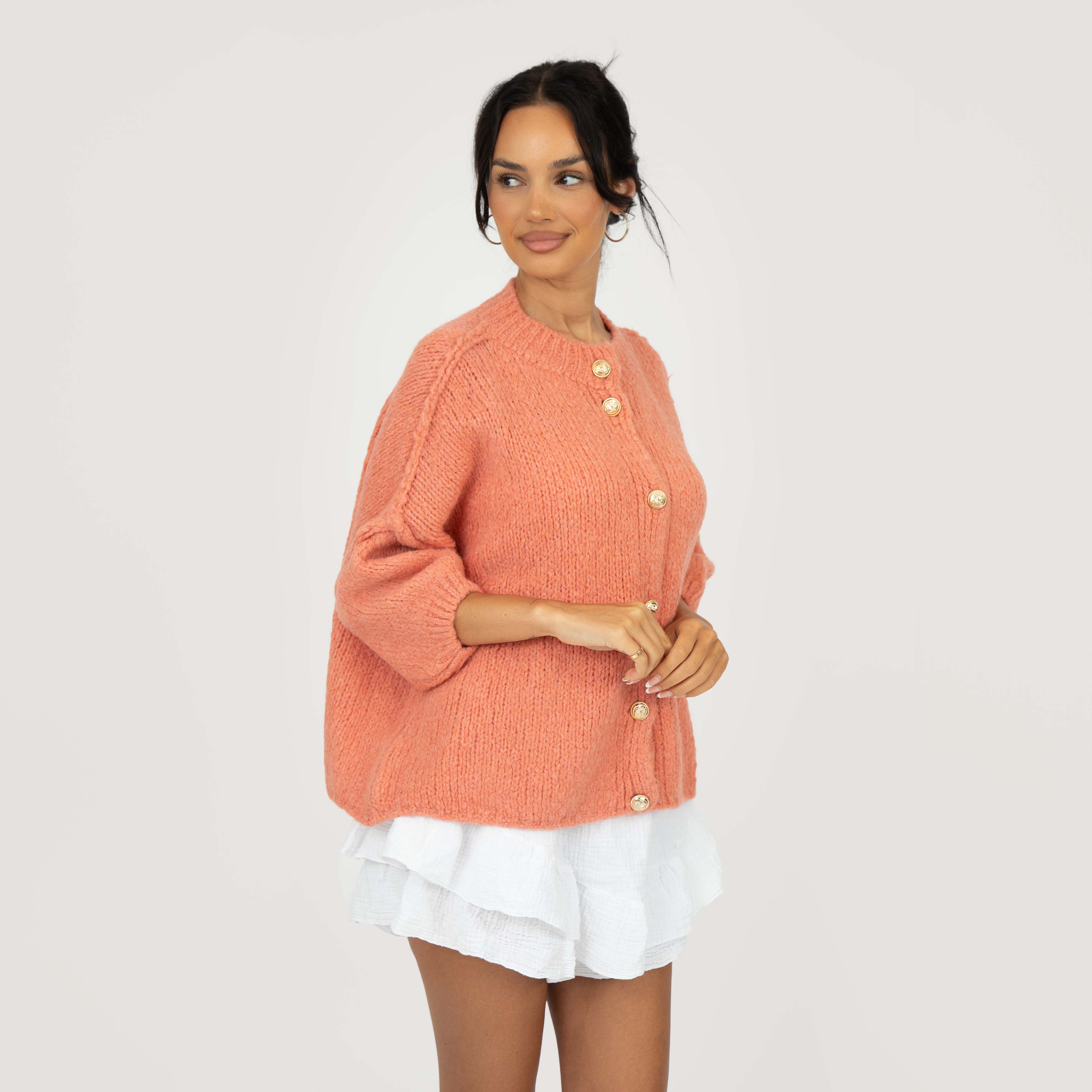 CozyGlam Kurzarm Cardigan - Image 13