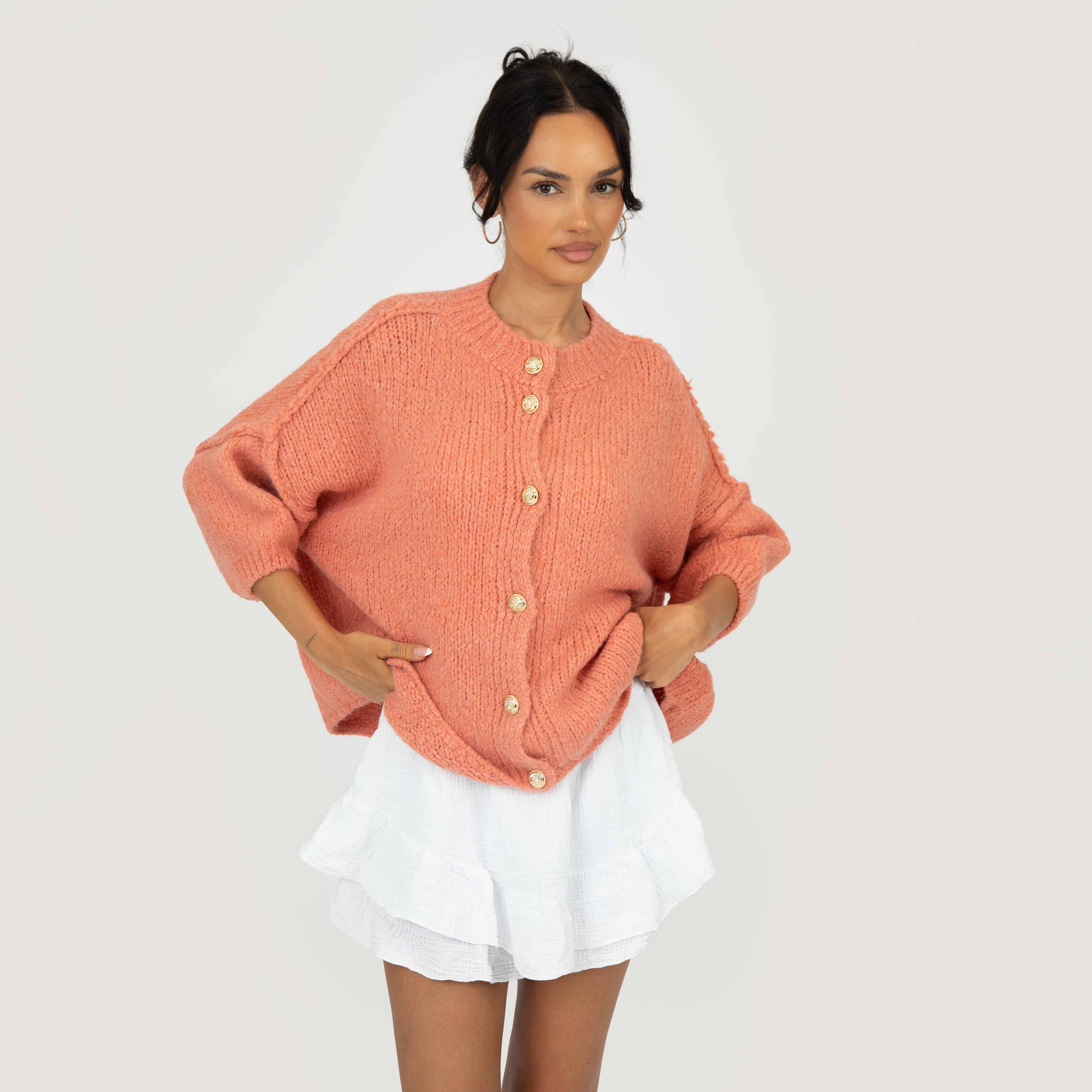 CozyGlam Kurzarm Cardigan - Image 14