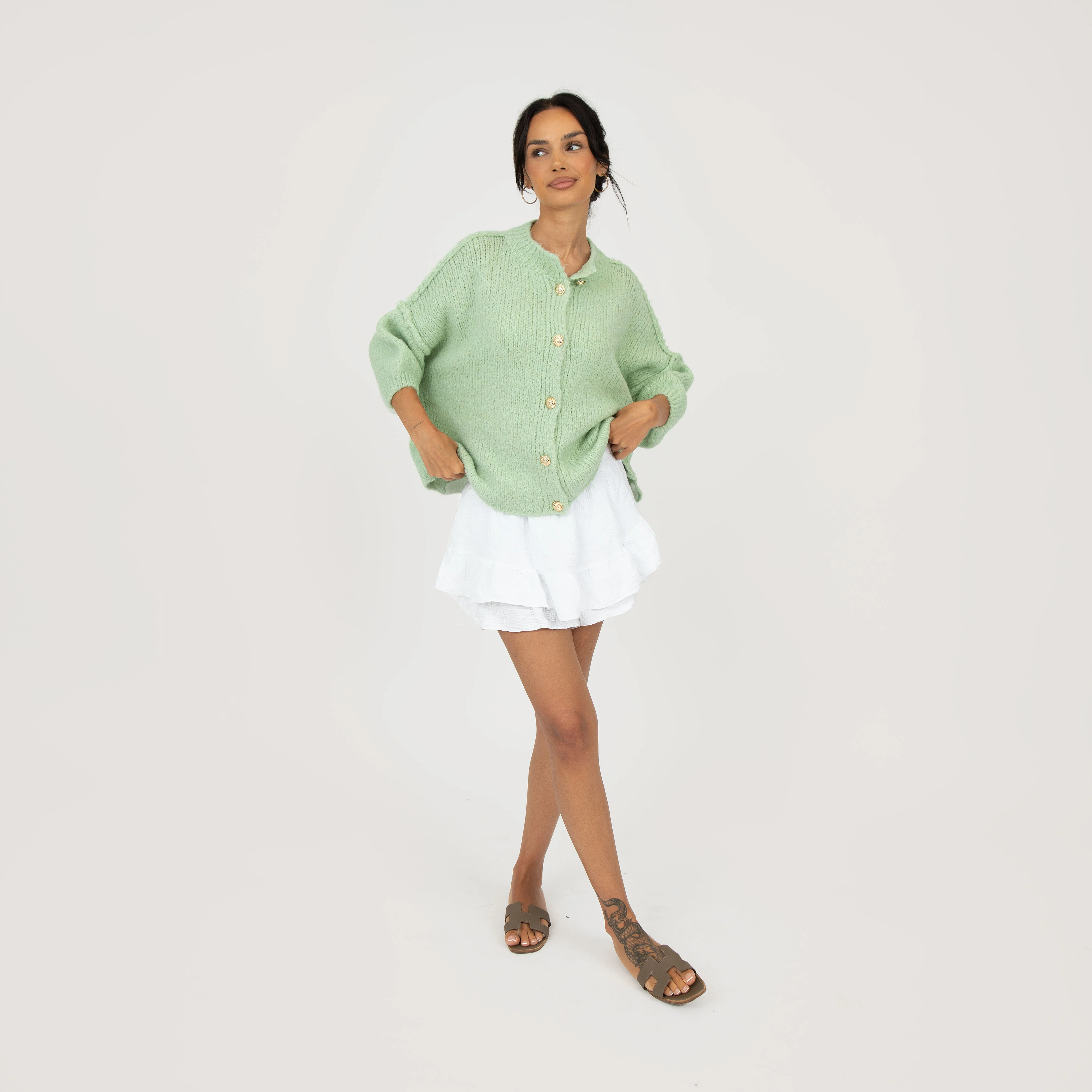 CozyGlam Kurzarm Cardigan - Image 20