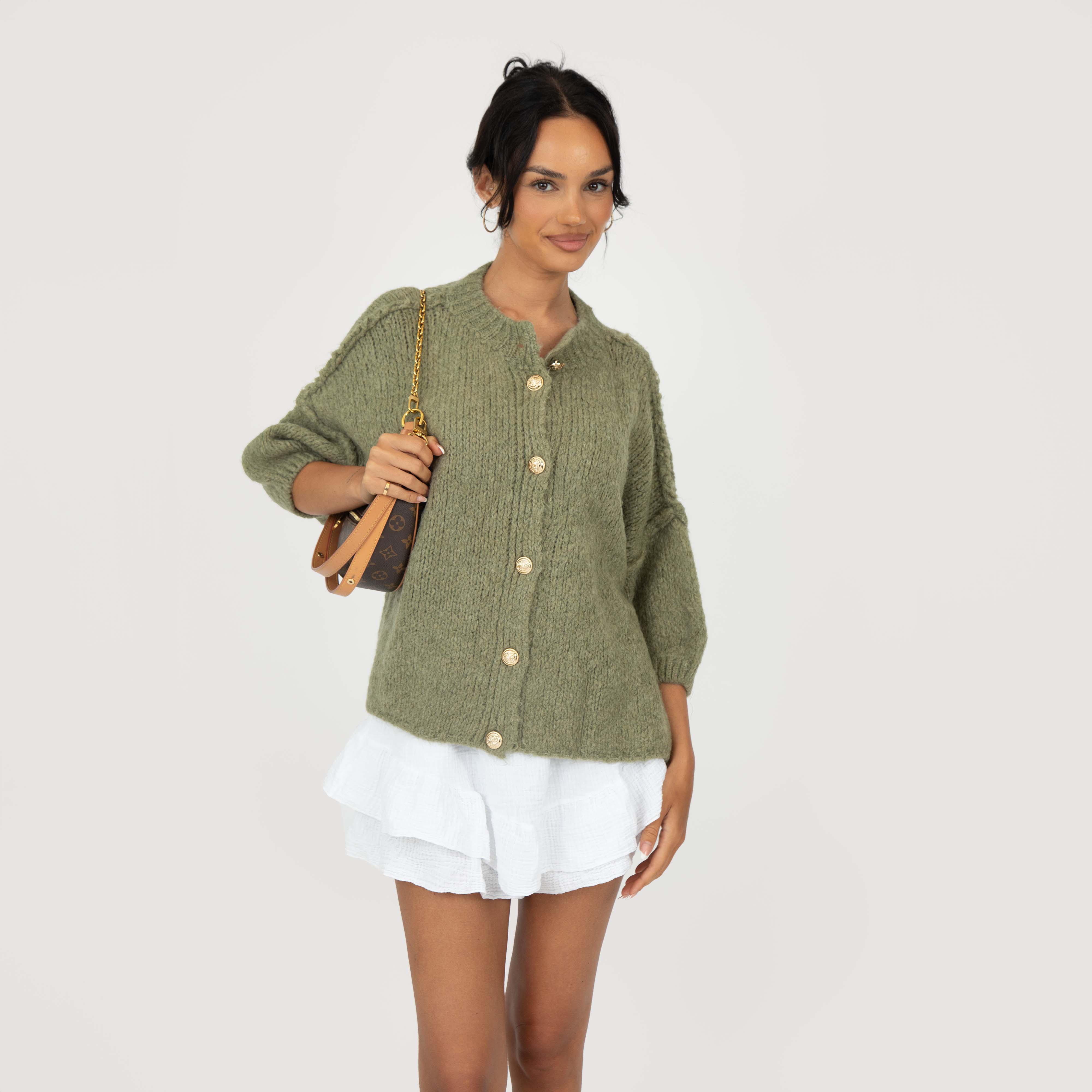 CozyGlam Kurzarm Cardigan - Image 23