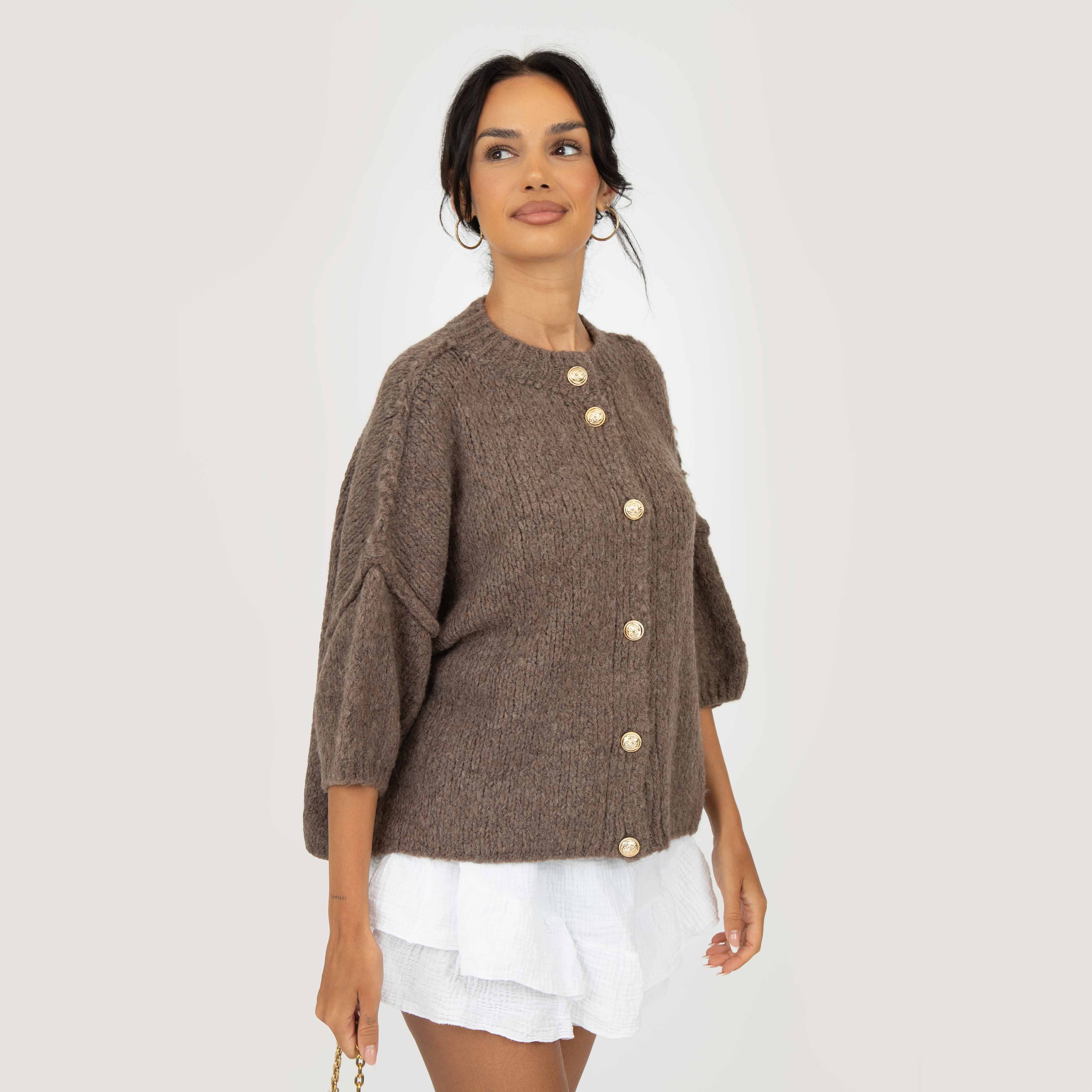 CozyGlam Kurzarm Cardigan - Image 5