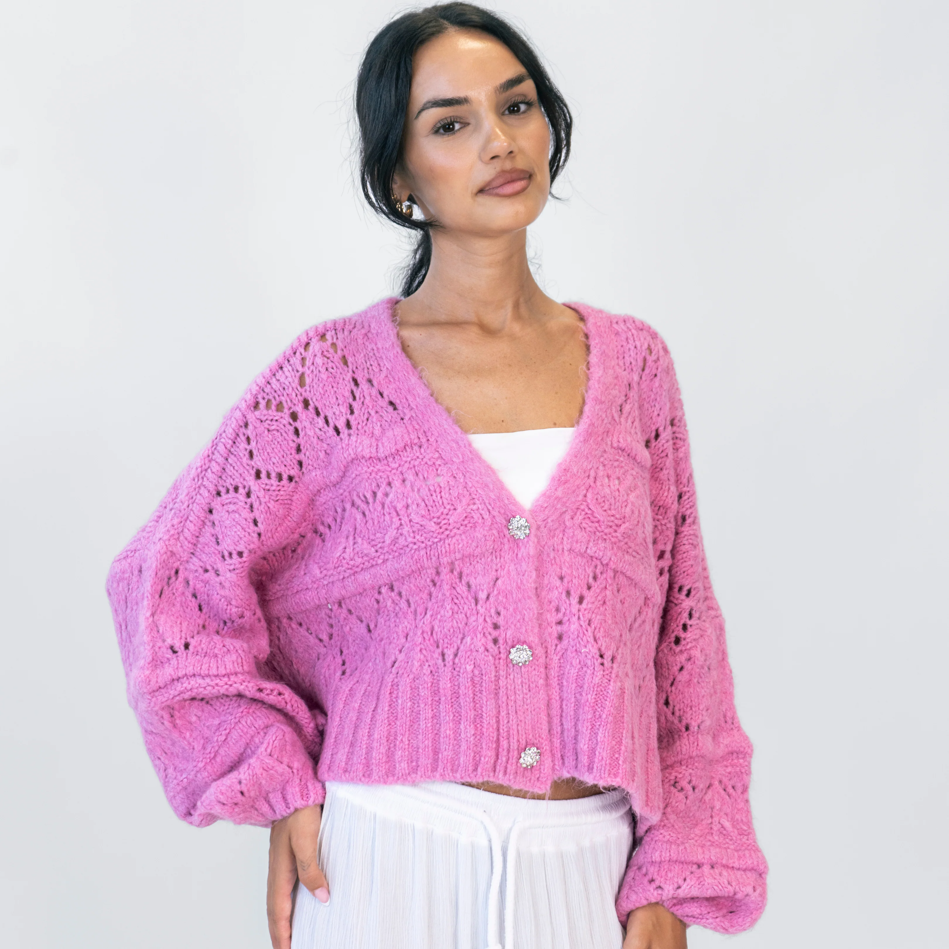 Crystal Blush Oversize Cardigan - Image 12