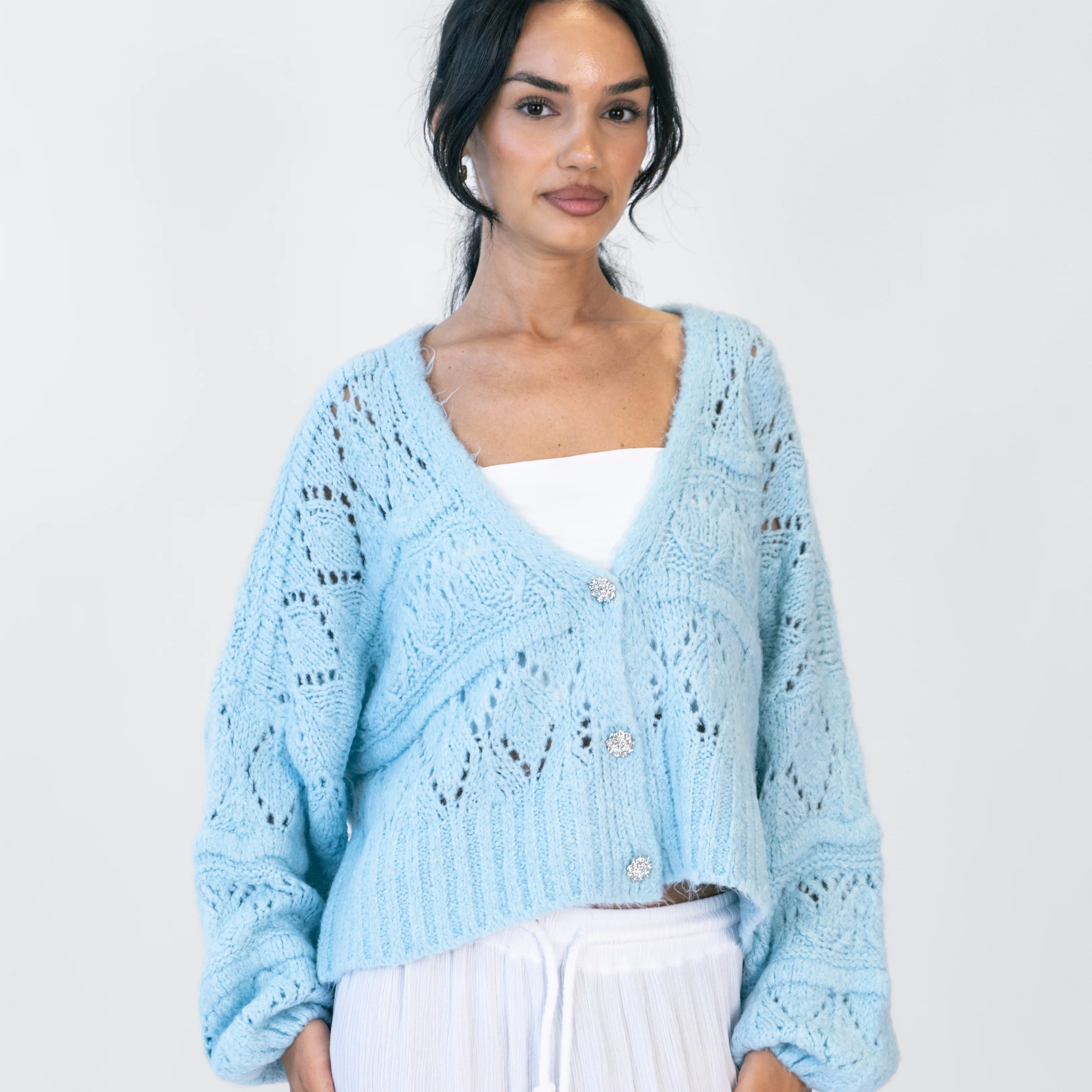 Crystal Blush Oversize Cardigan - Image 15