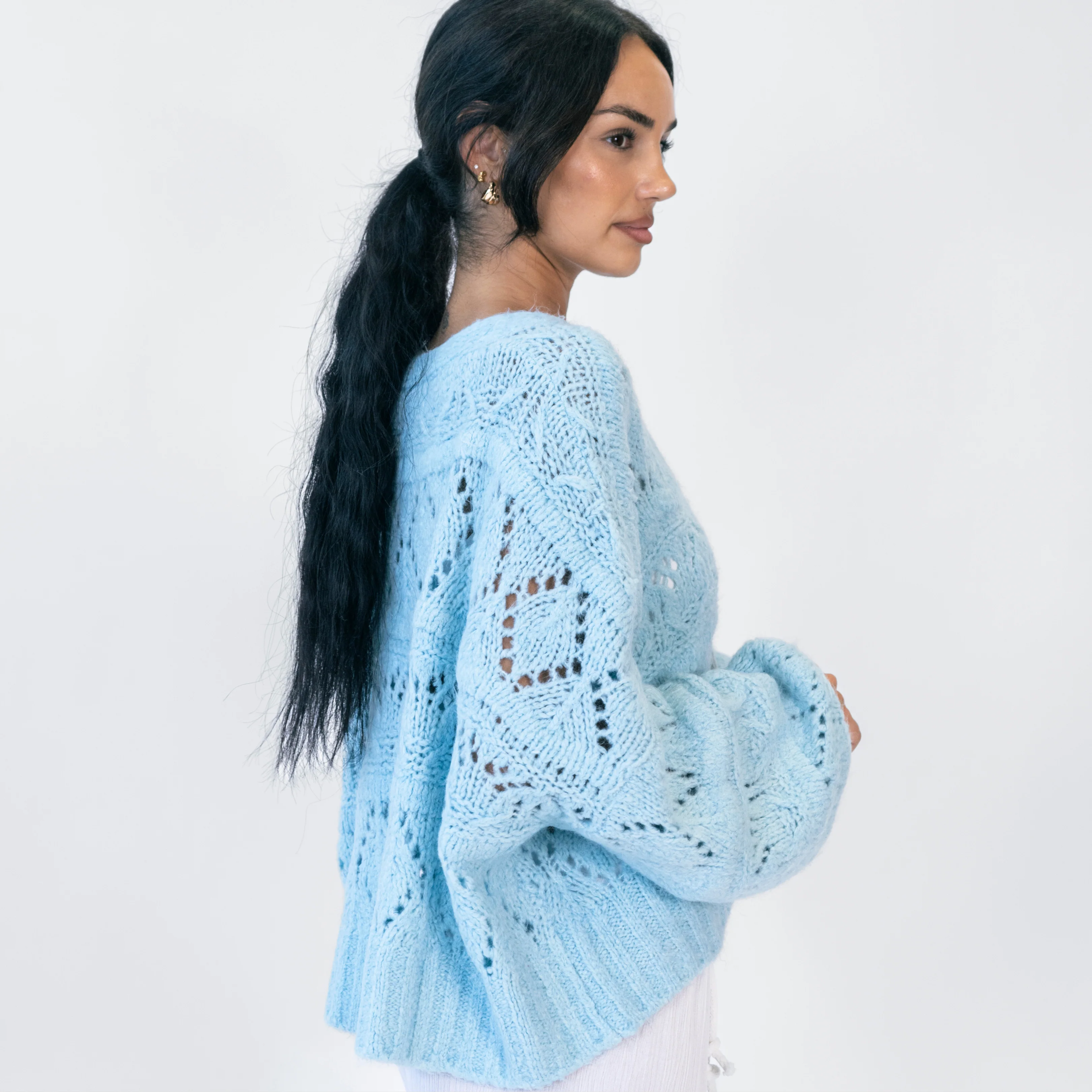 Crystal Blush Oversize Cardigan - Image 16