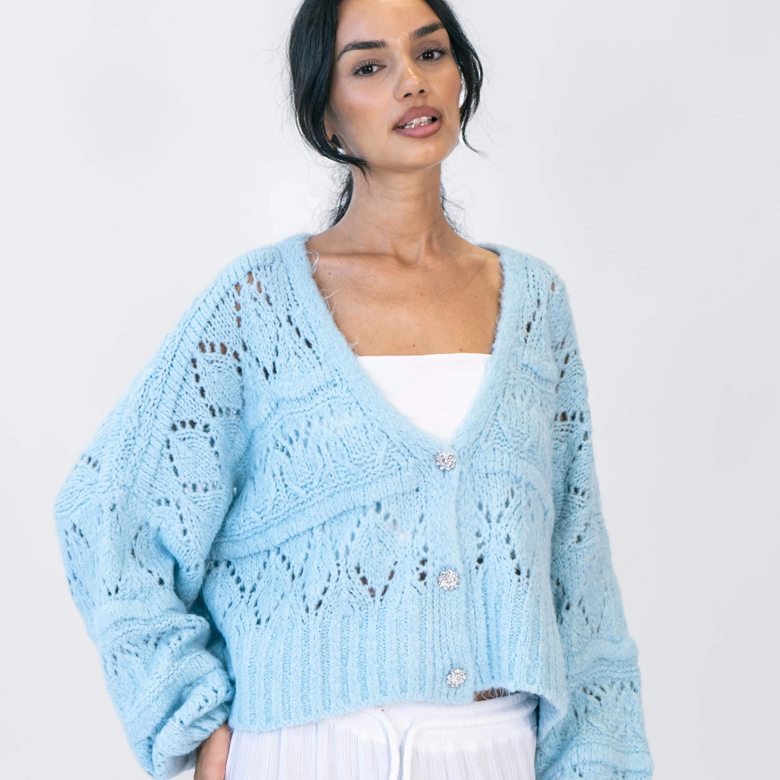 Crystal Blush Oversize Cardigan - Image 17