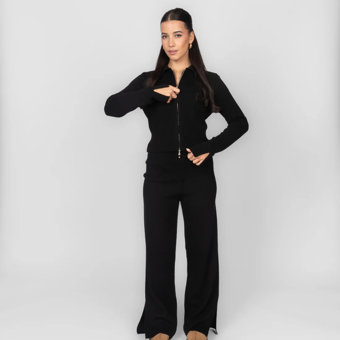 Essential Cropped Lounge Set - Image 19