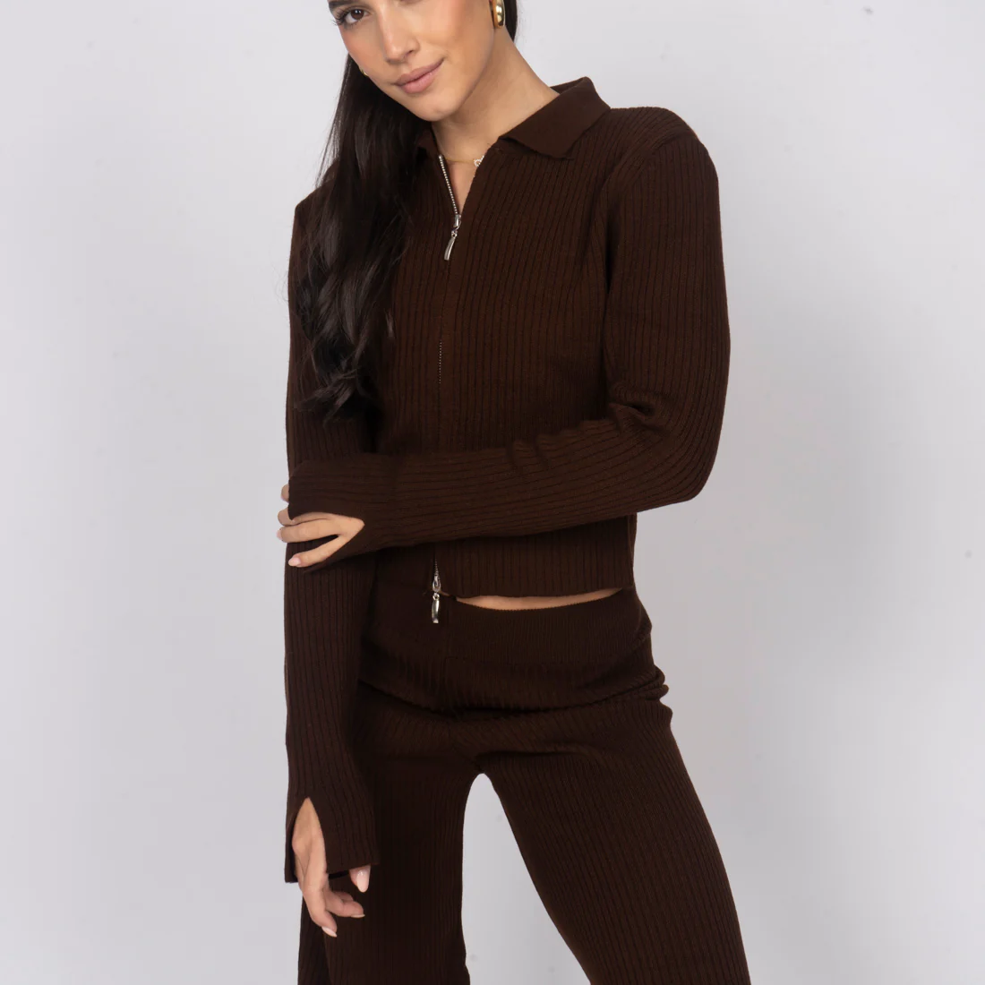 Essential Cropped Lounge Set - Image 5