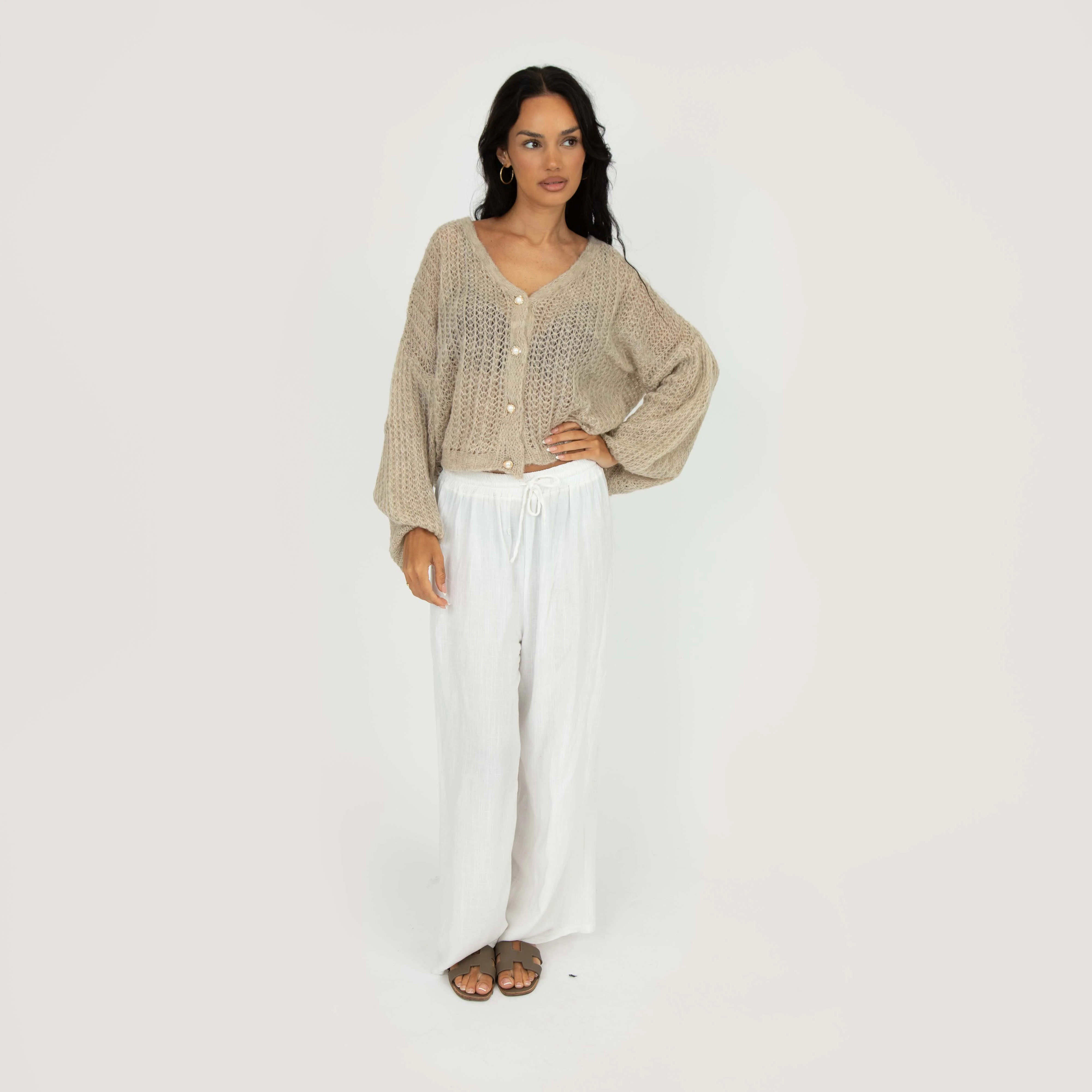 Feiner Lochstrick Cardigan - Image 19