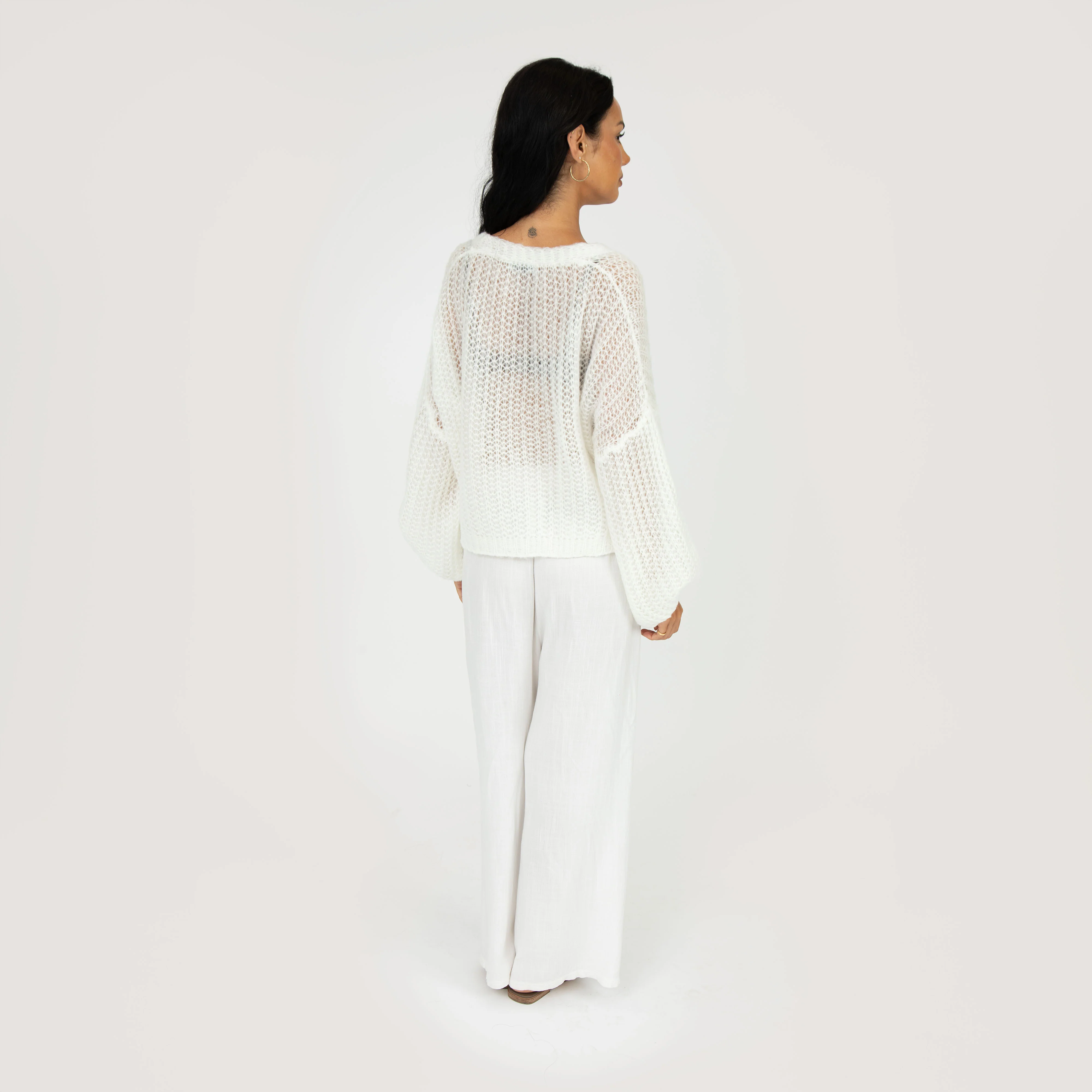 Feiner Lochstrick Cardigan - Image 22